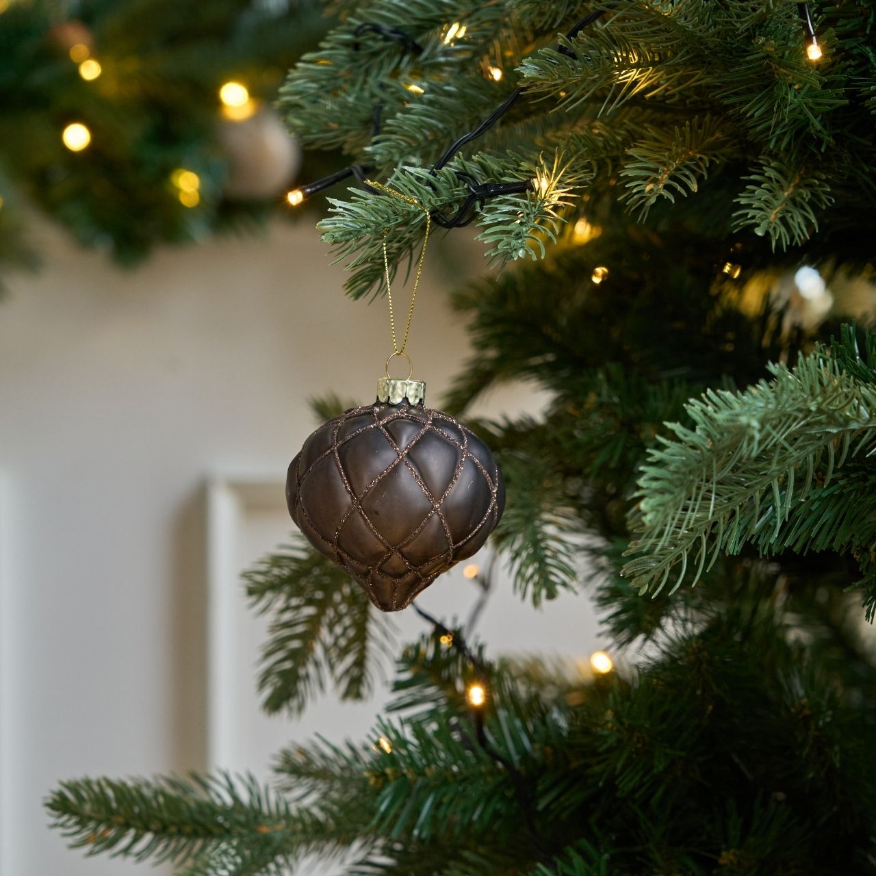 Julekugle m. spids 4 stk.