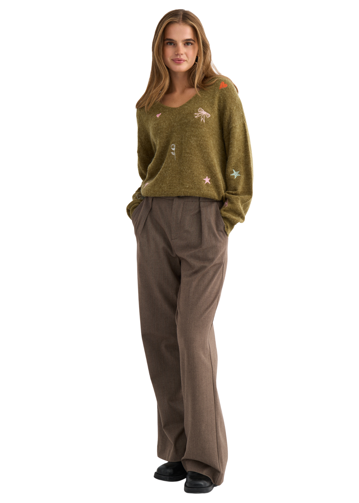 NUYppa Broderet Pullover