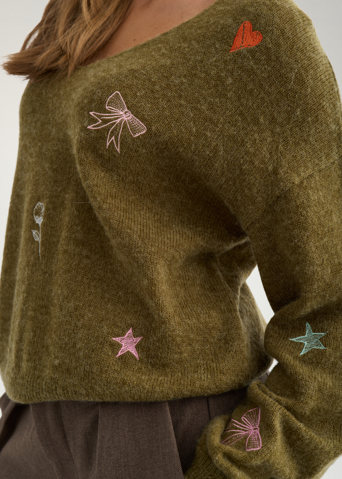 NUYppa Broderet Pullover