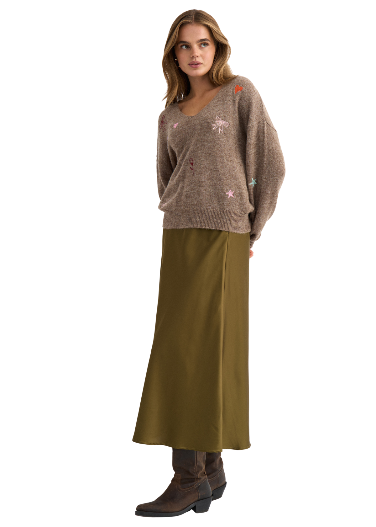 NUYppa Broderet Pullover