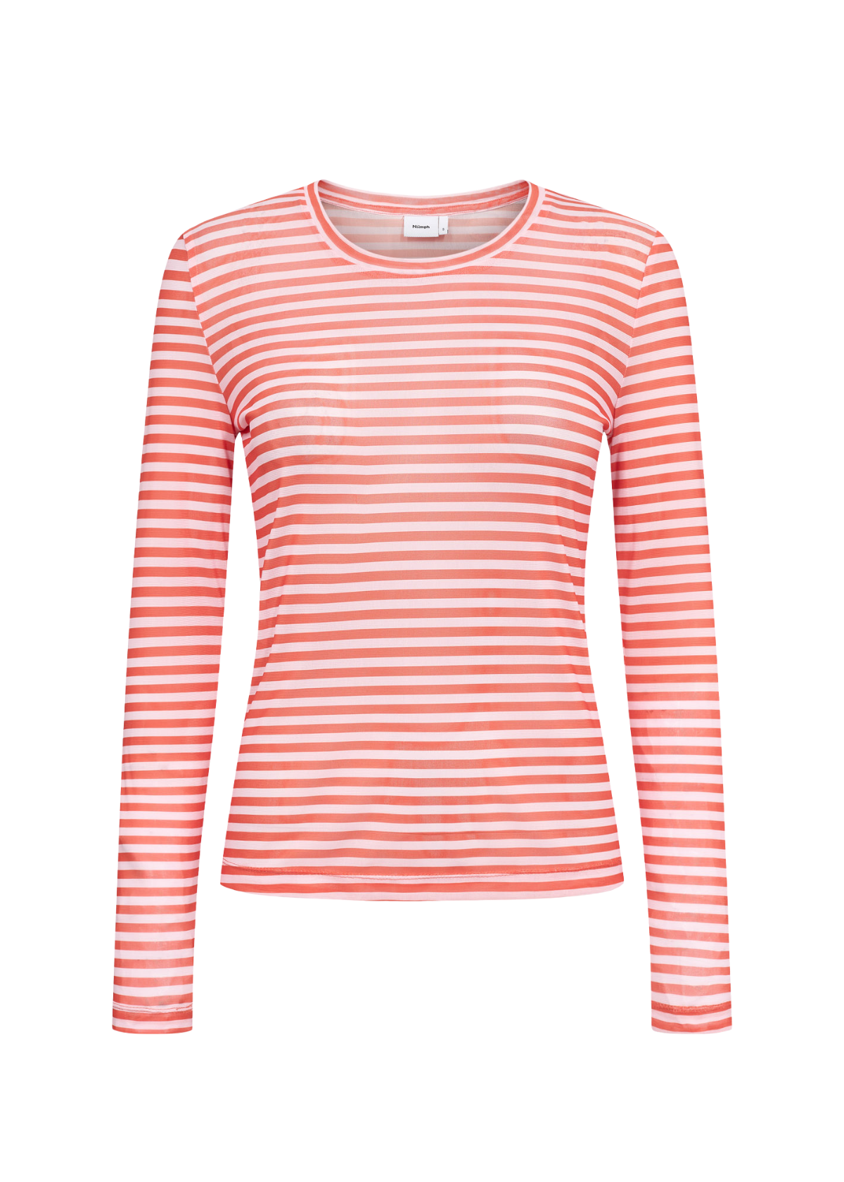 NUSine Stribet Mesh Bluse