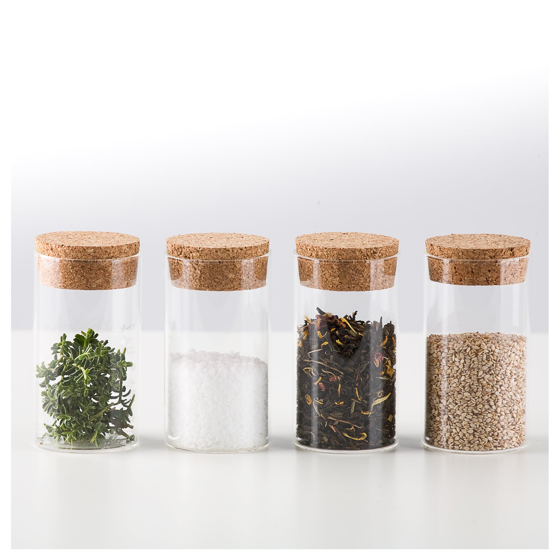 Krydderiglas, 4 stk.