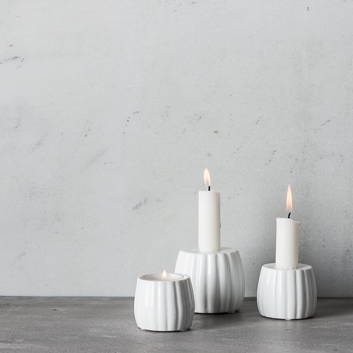 Flora lysestager H6 cm 2 stk.