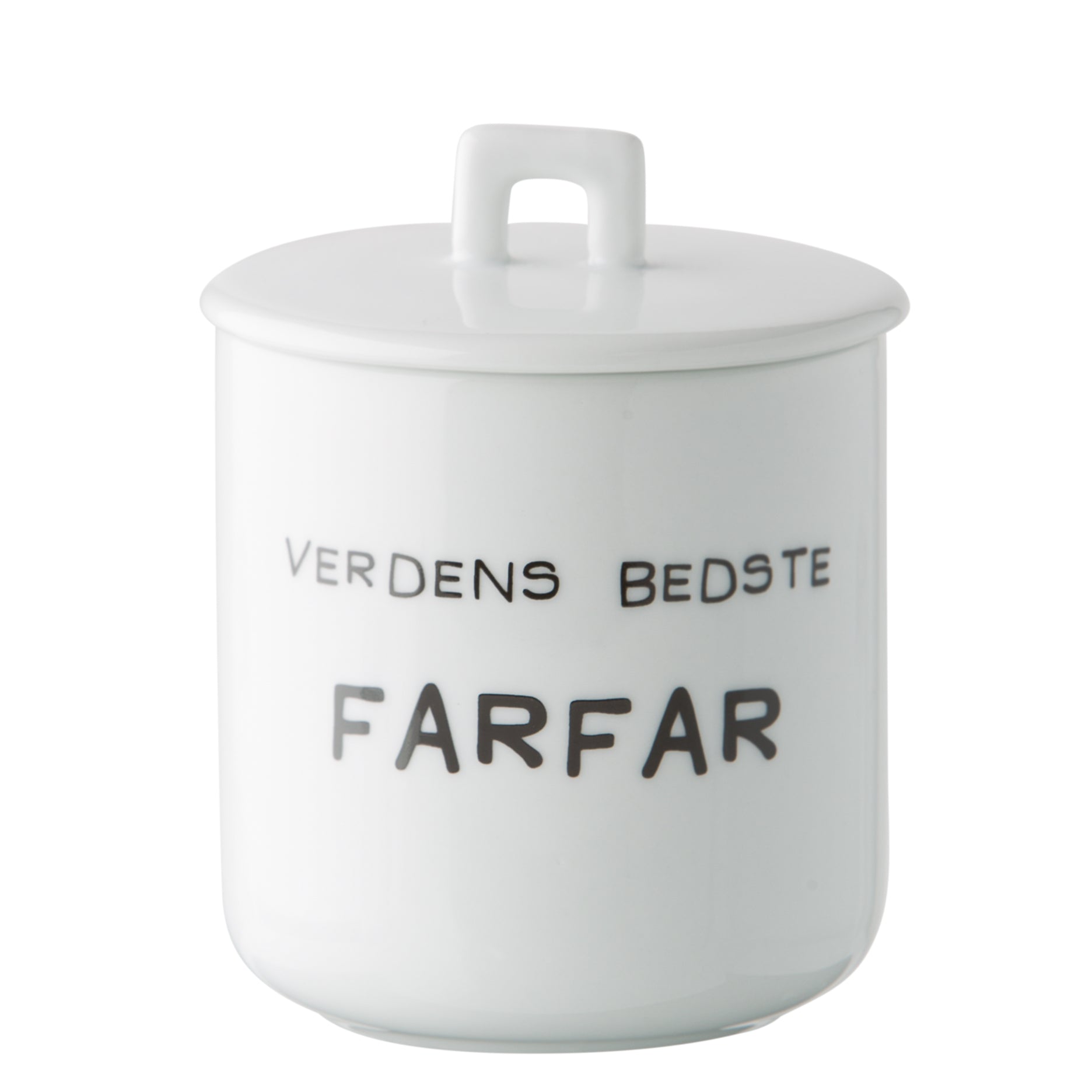 Krus m. porcelænslåg - Verdens bedste farfar