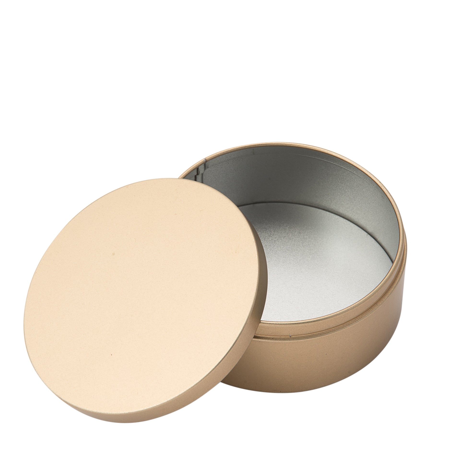 Tin boks i rund form