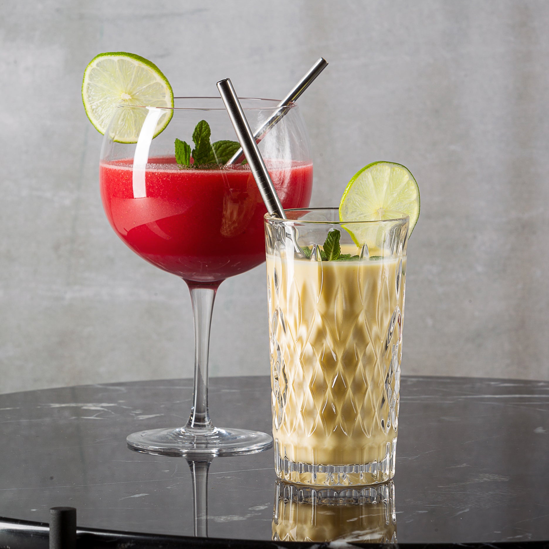 Metal sugerør 6 stk.