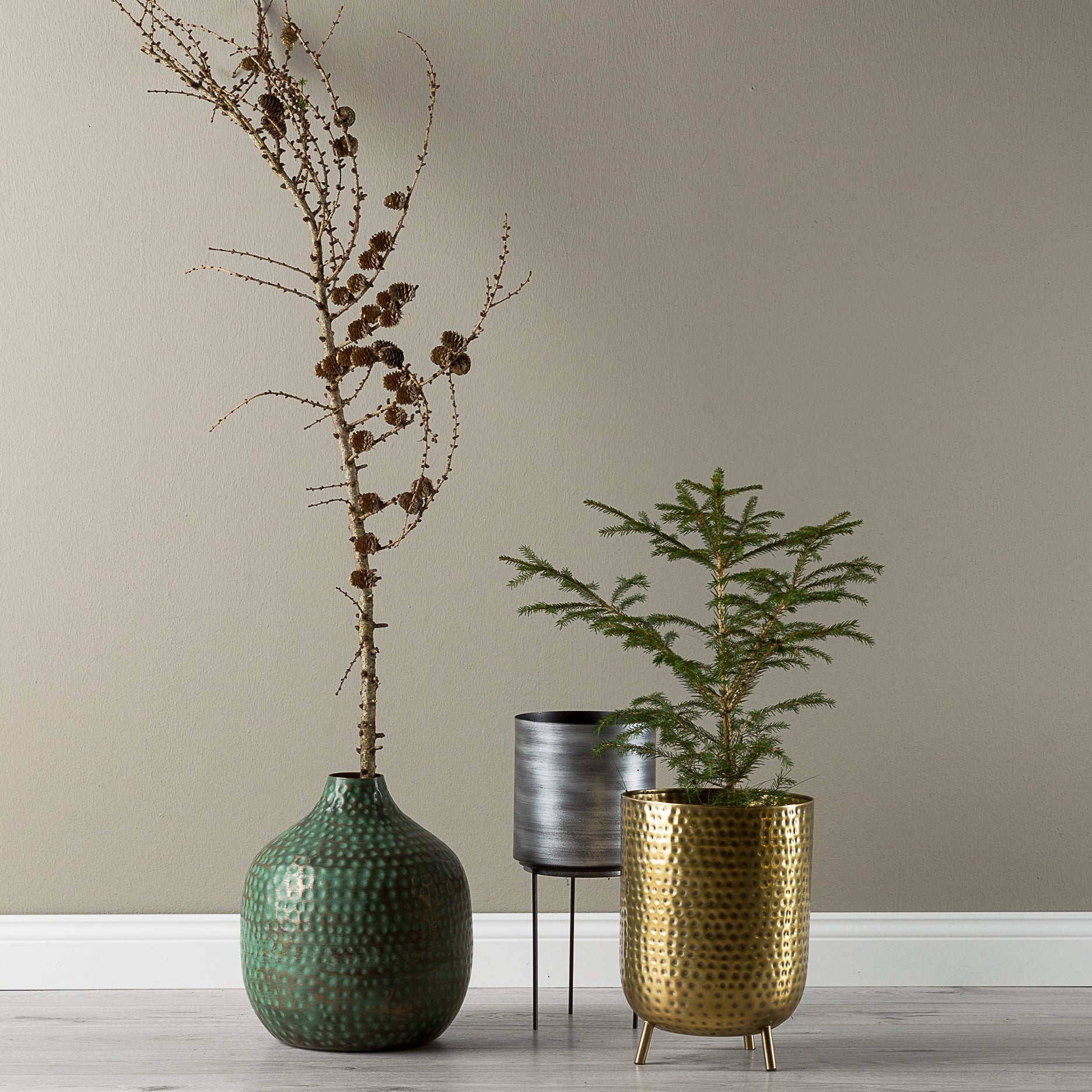 Blomster urtepotte 18x18x33 cm