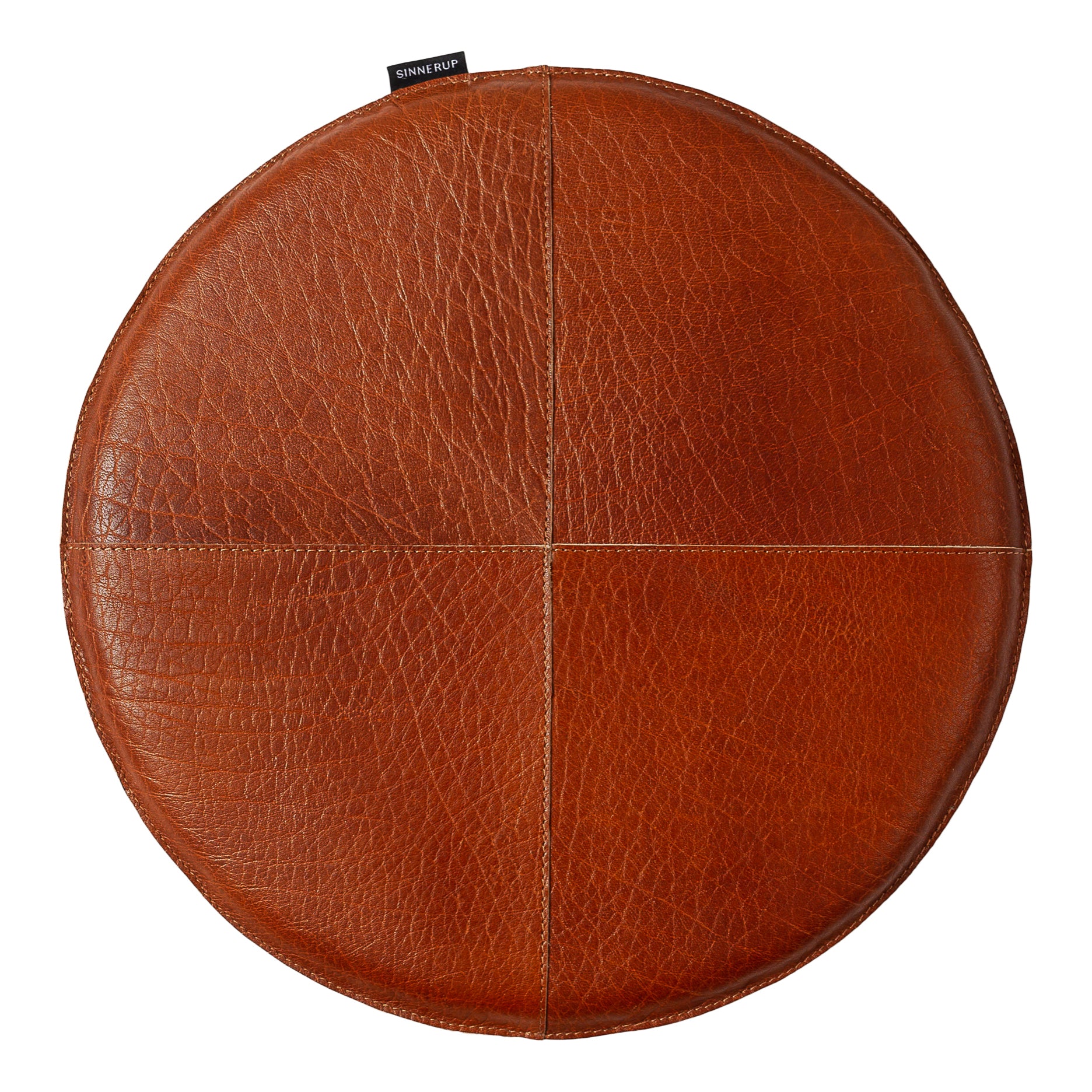 Læder hynde Ø38 cm
