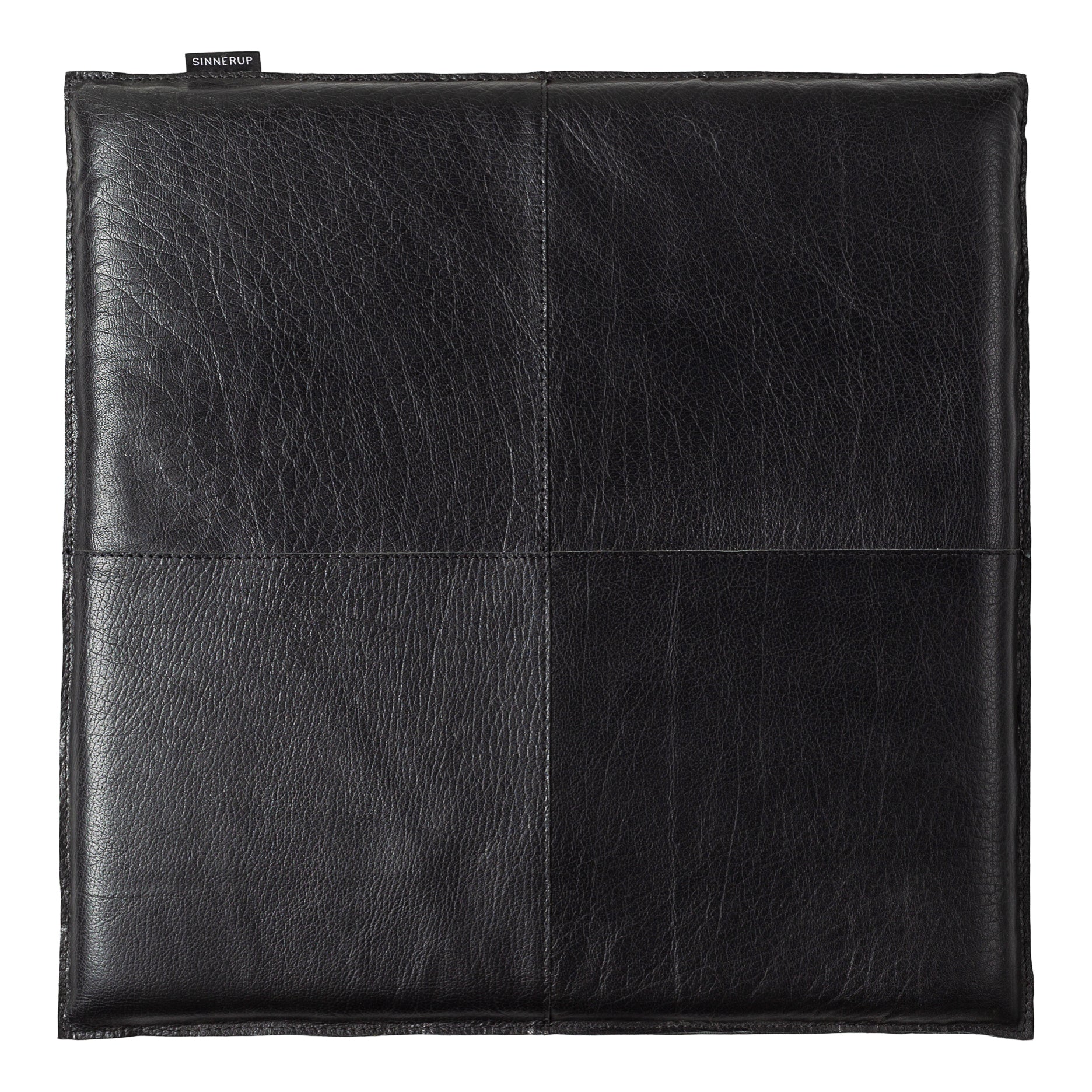 Læder hynde firkantet