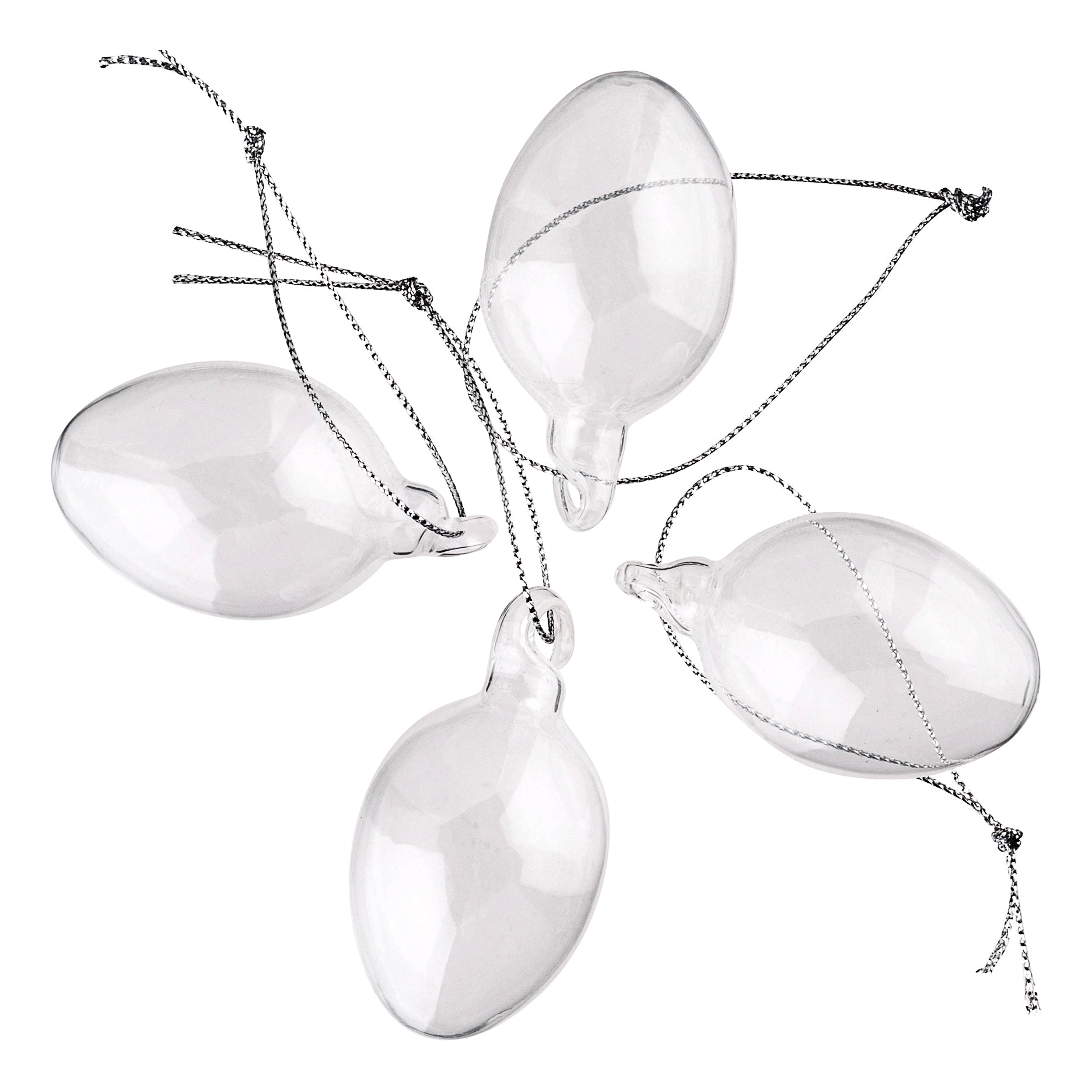 Glas påskeæg, 4 stk.