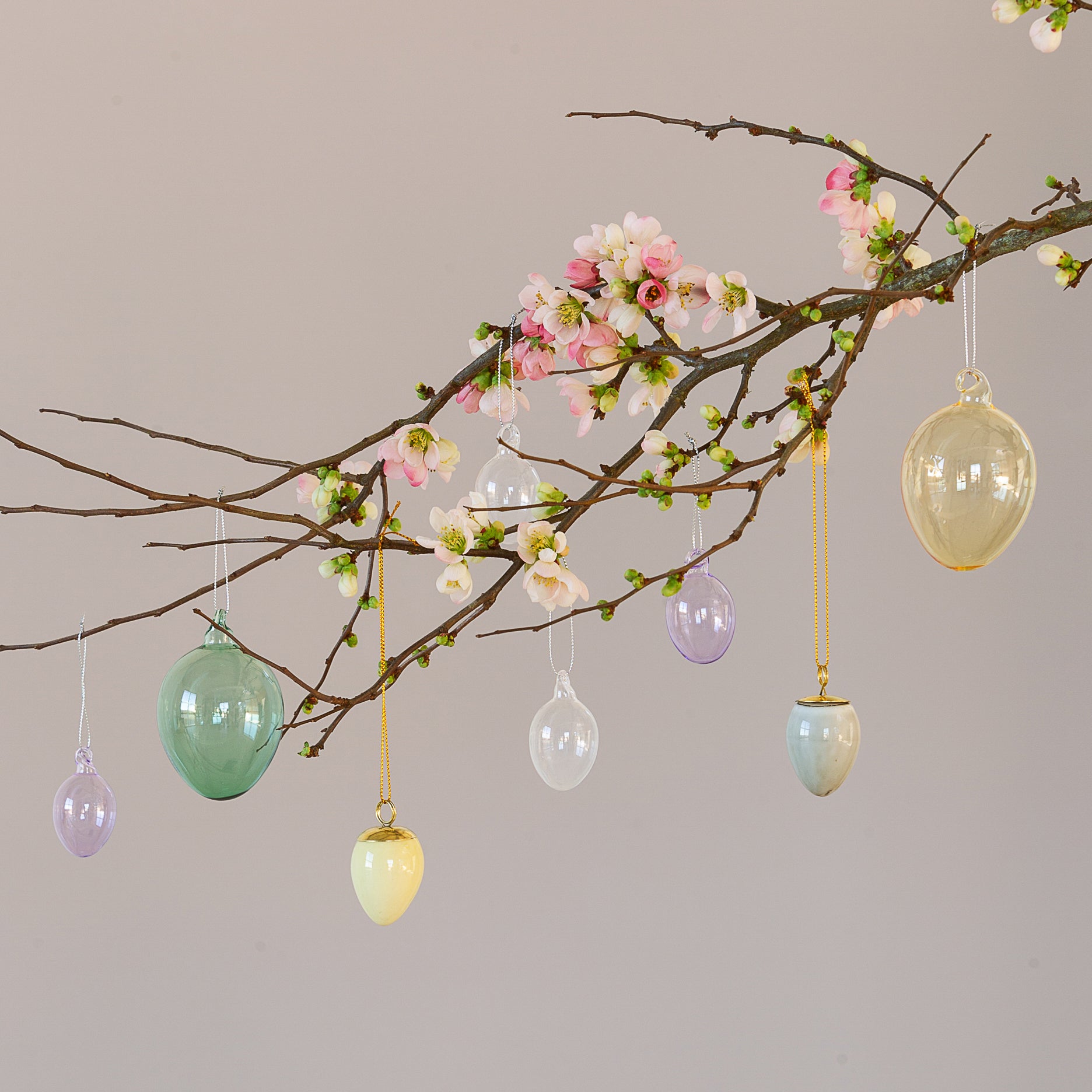 Glas påskeæg, 4 stk.