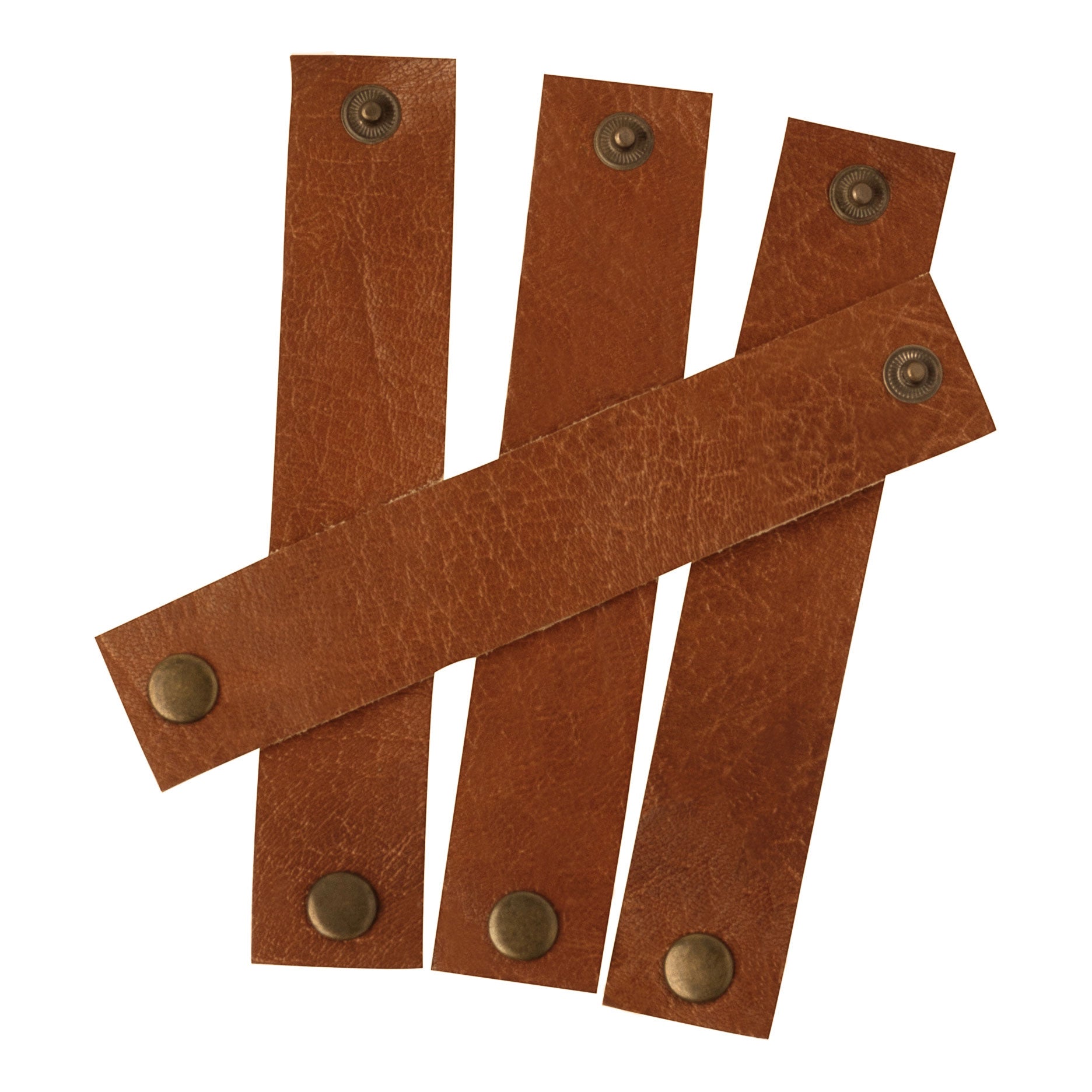 Servietringe læder 4 stk.