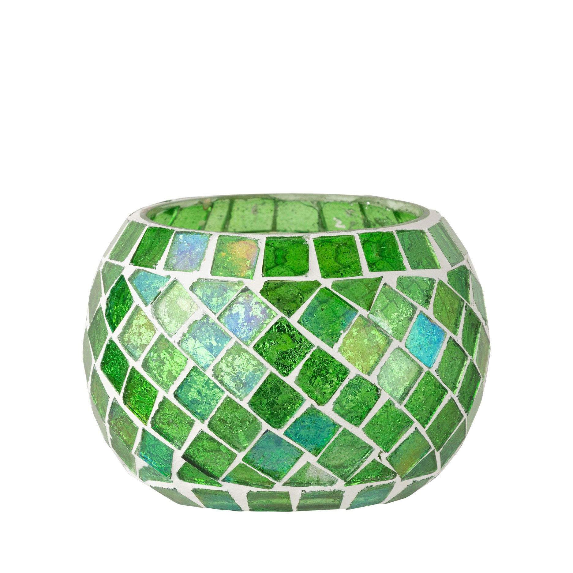 Mosaik fyrfadsstage H6,5 cm.