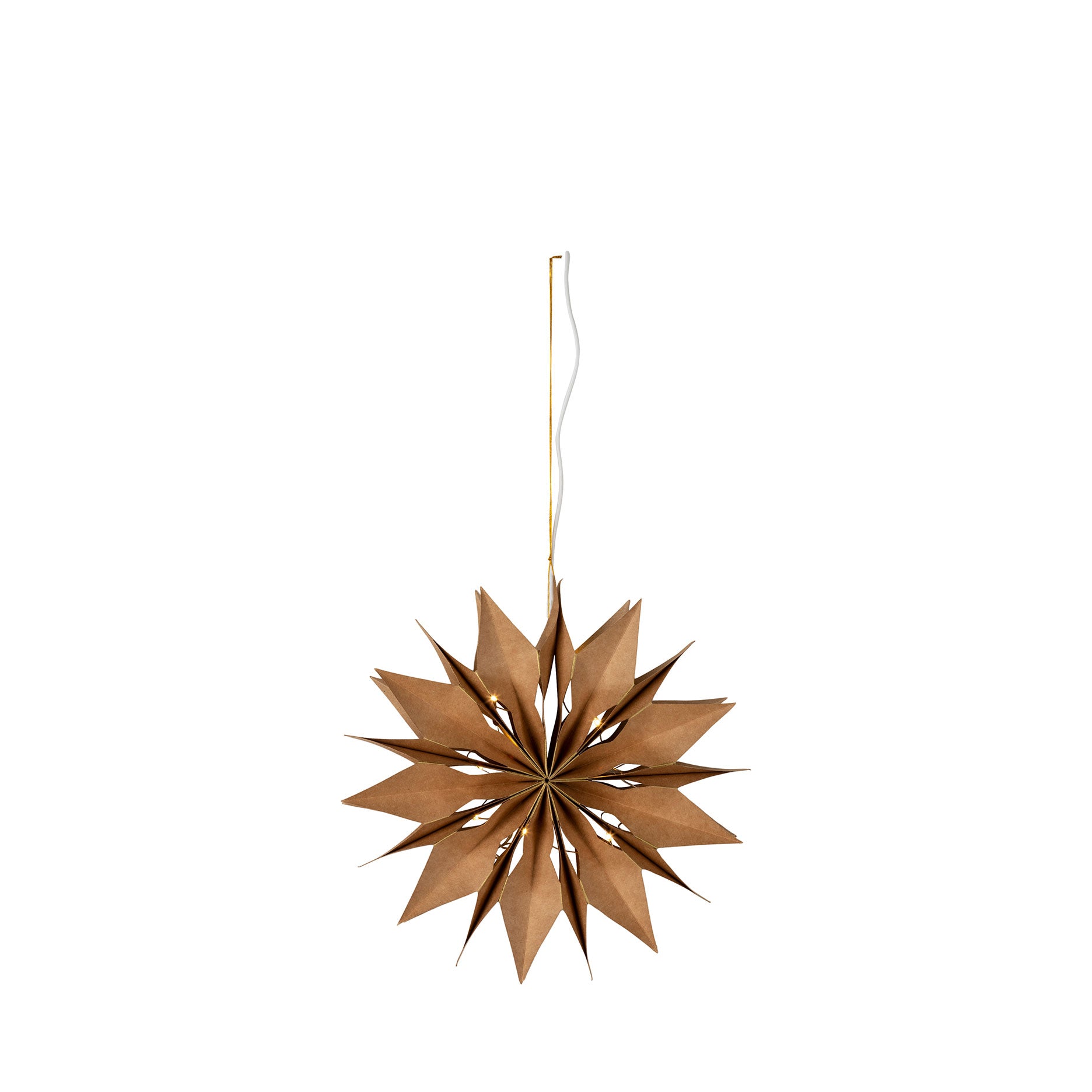 Papirstjerne med lys