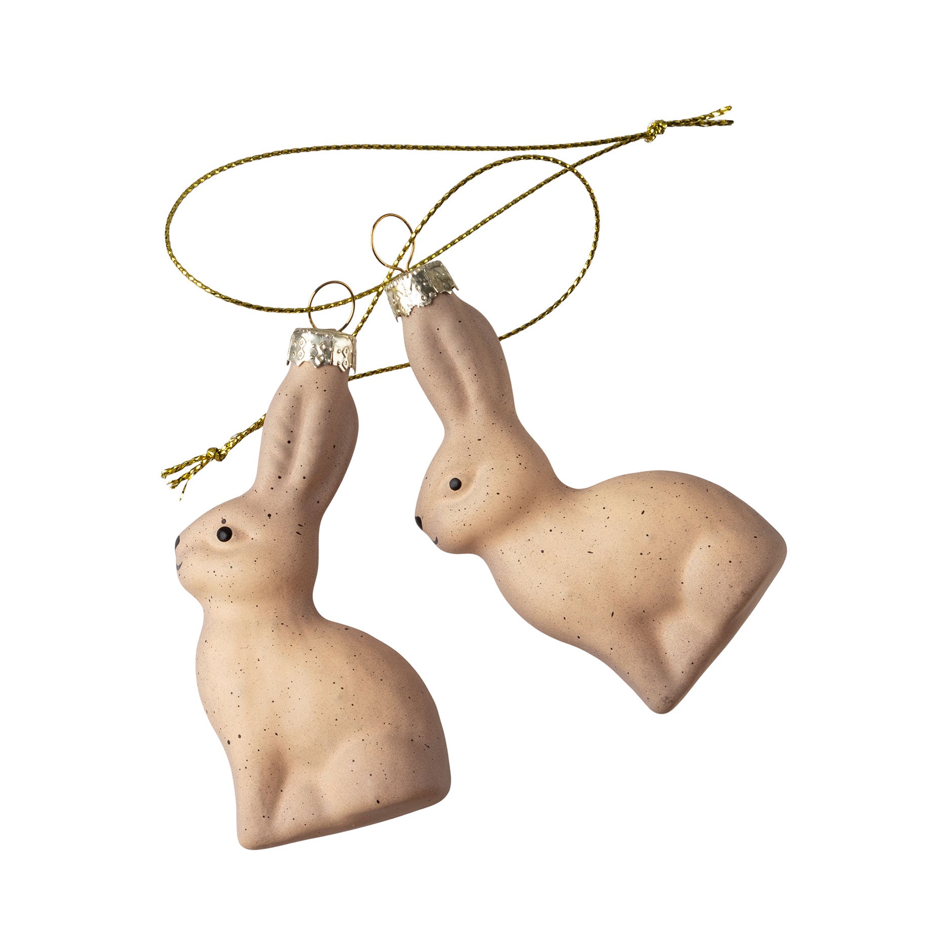 Påskehare i glas 2 stk.