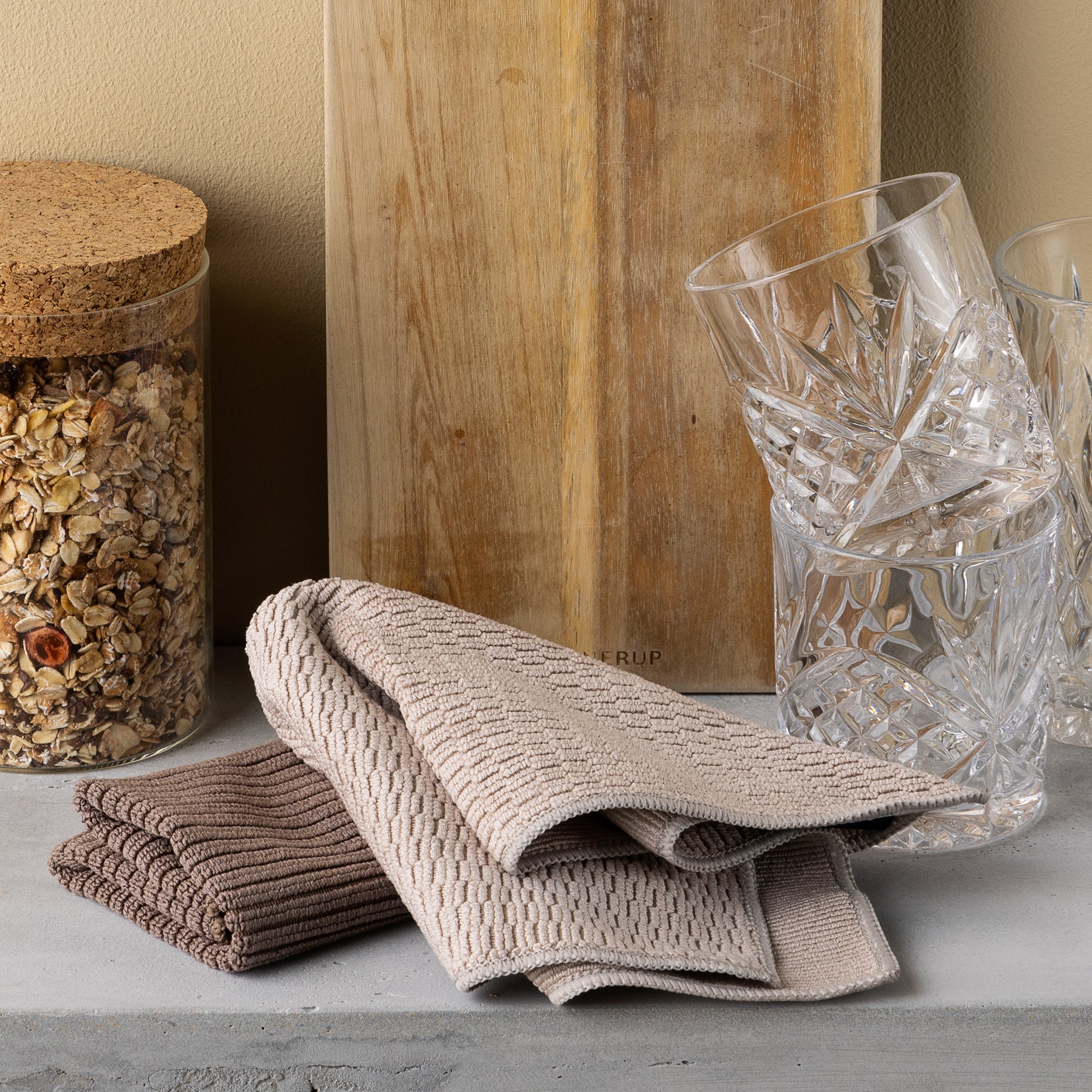 Mikrofiberklude med mønster 10 stk.