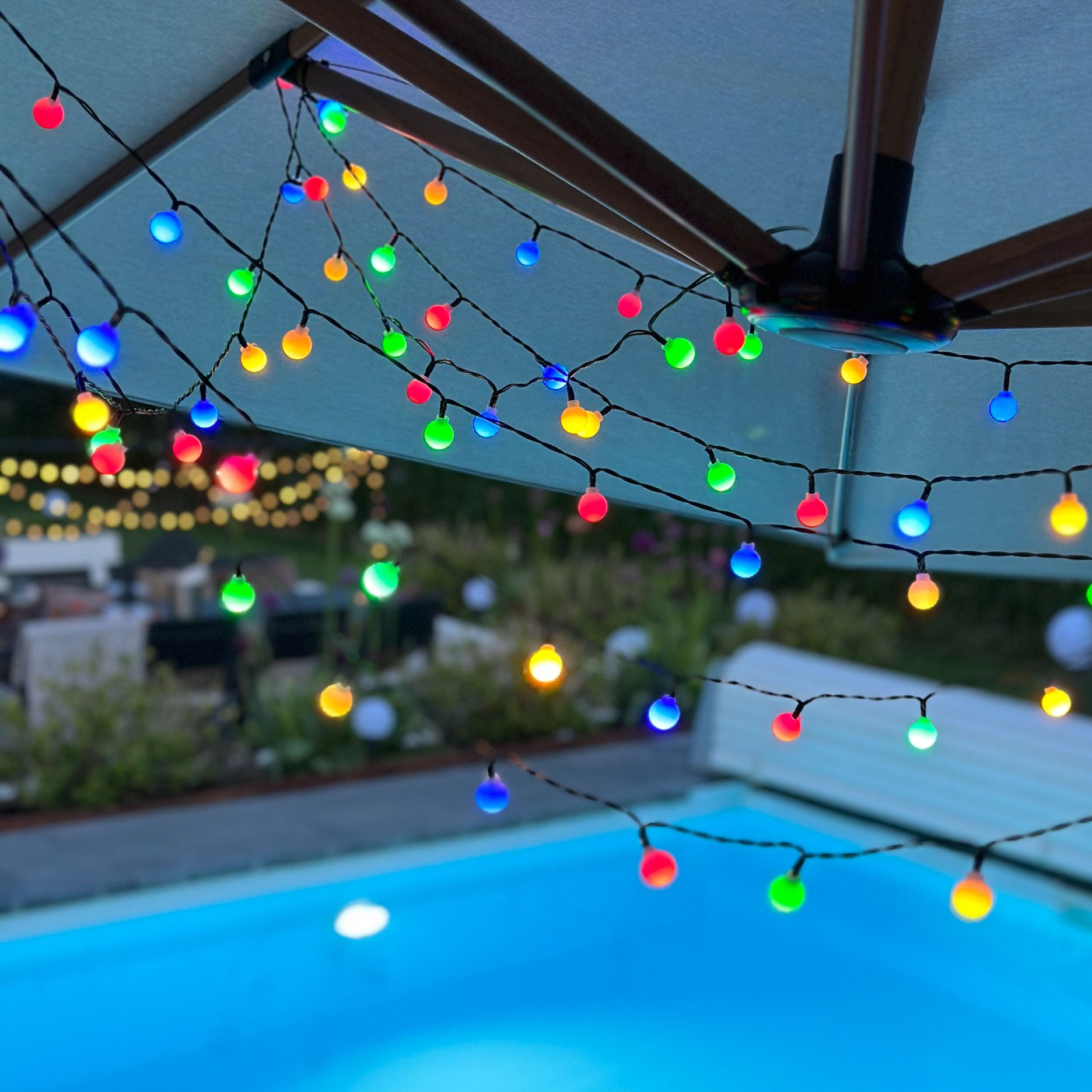 Lyskæde multi med 8 funktioner