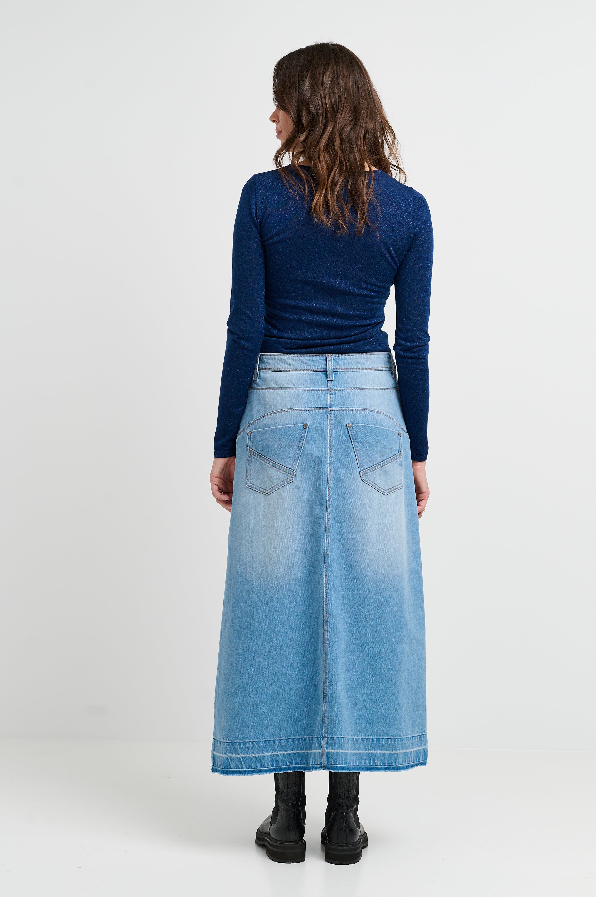 CRZala denim nederdel