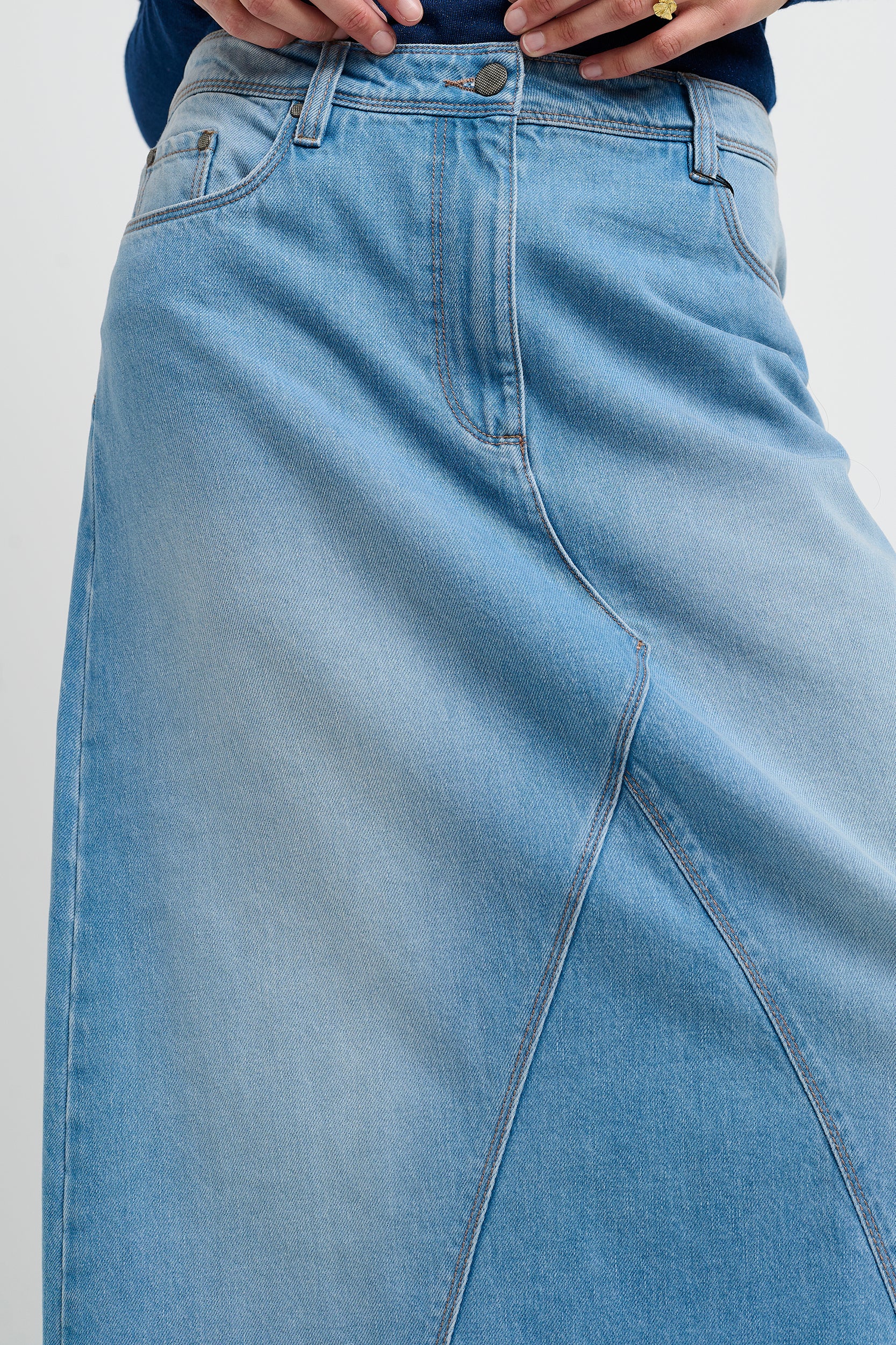 CRZala denim nederdel