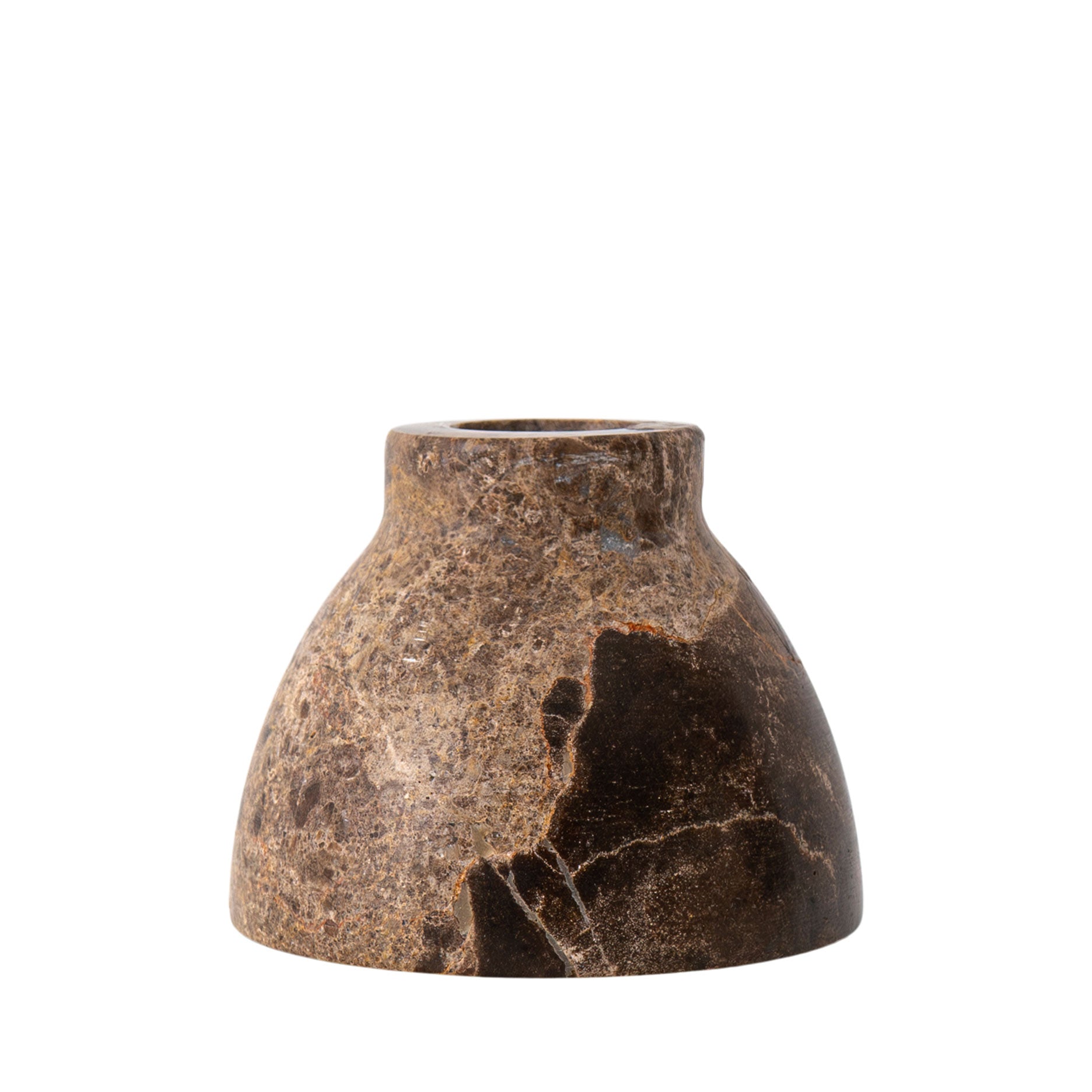 Lysestage i marmor Ø7,5 cm.