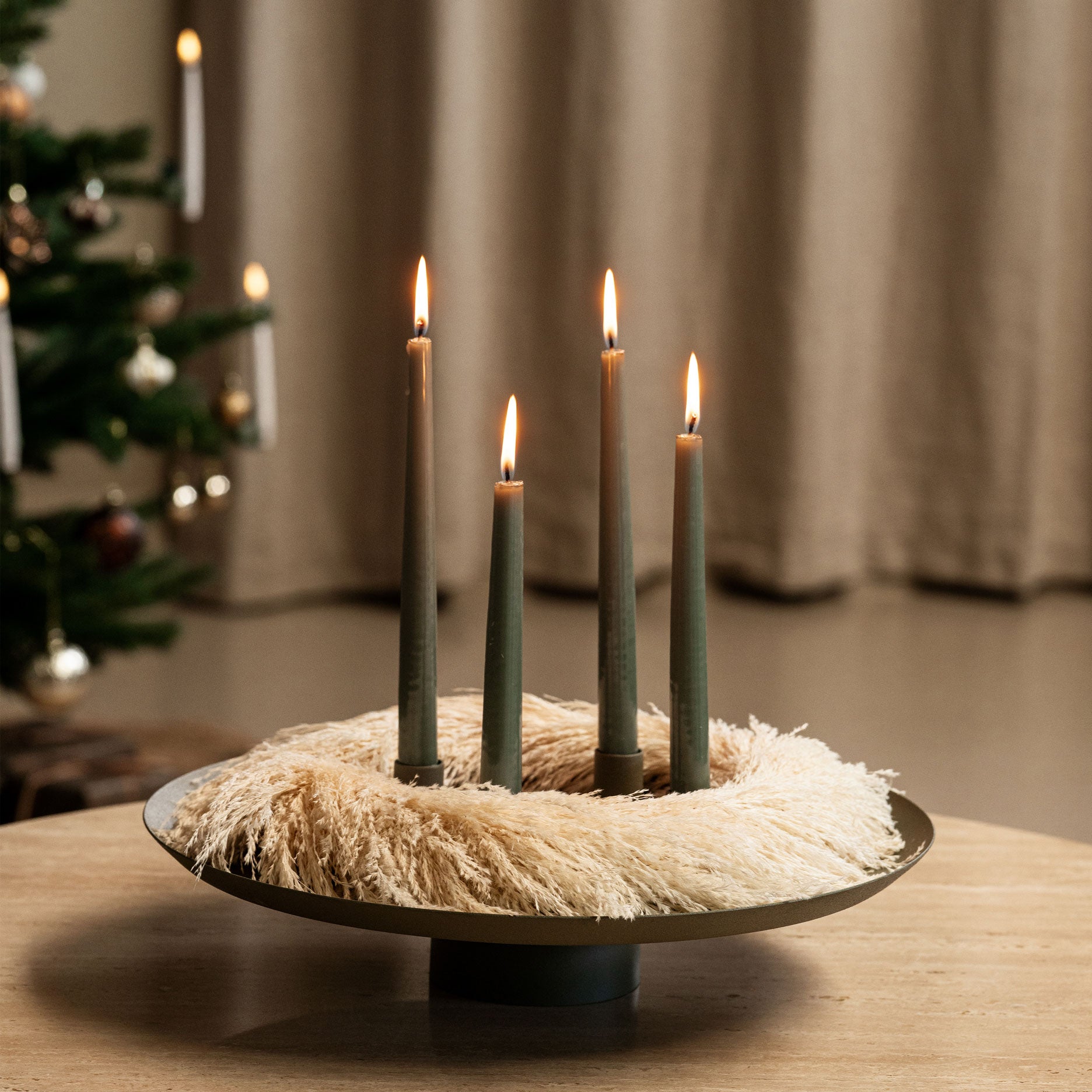 Matthæus bakke Ø39 cm med lysholder