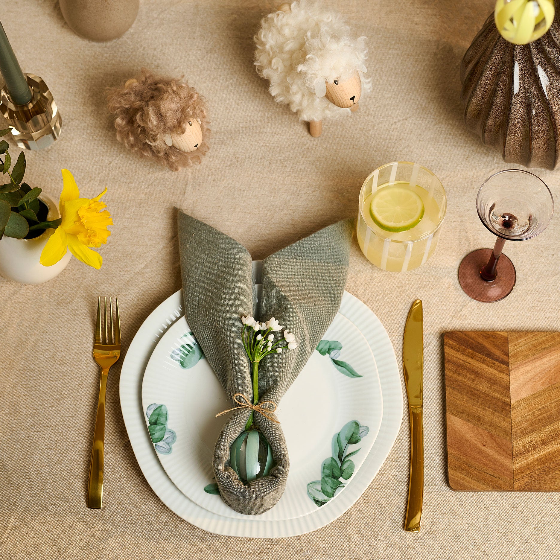 Stripe påskeæg 2 stk.