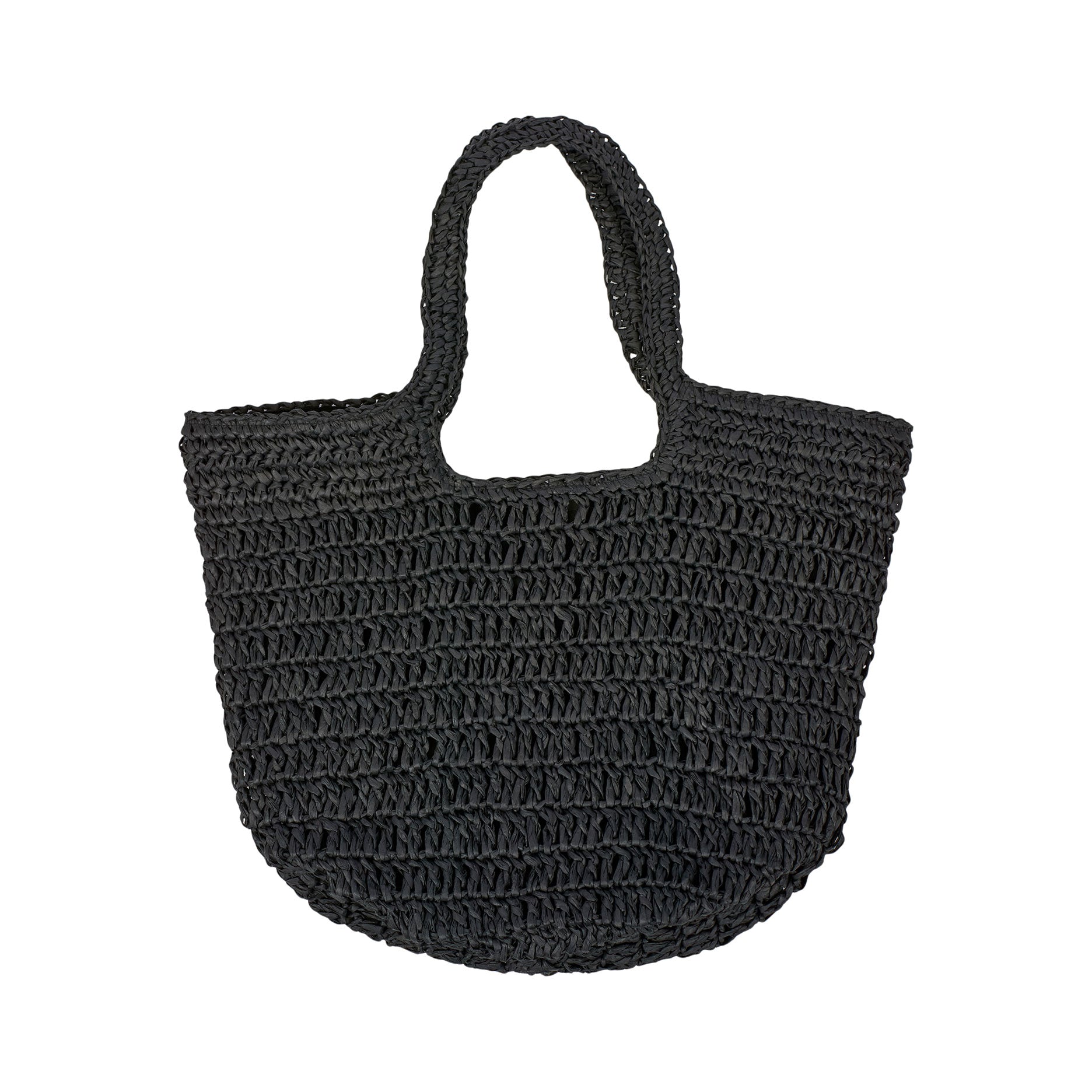 Raffia hæklet taske