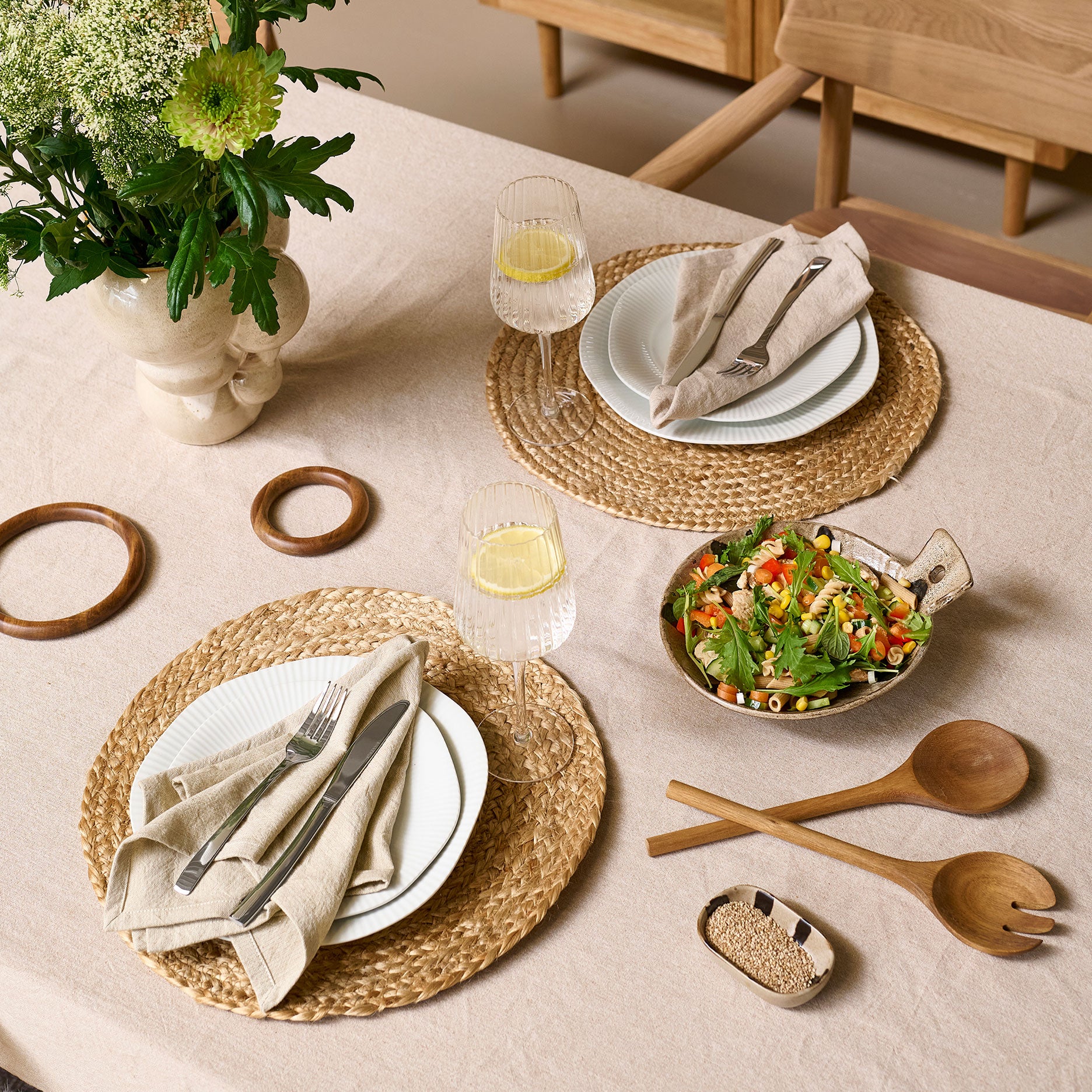 Auri akacie bordskånersæt 2 stk.