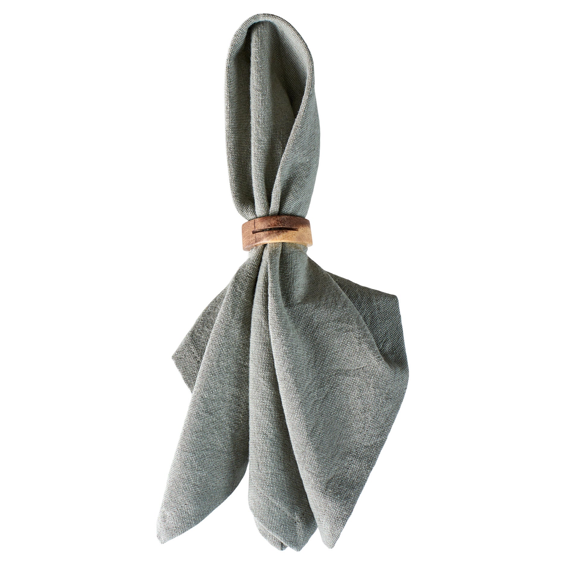 Auri akacie servietring - sæt