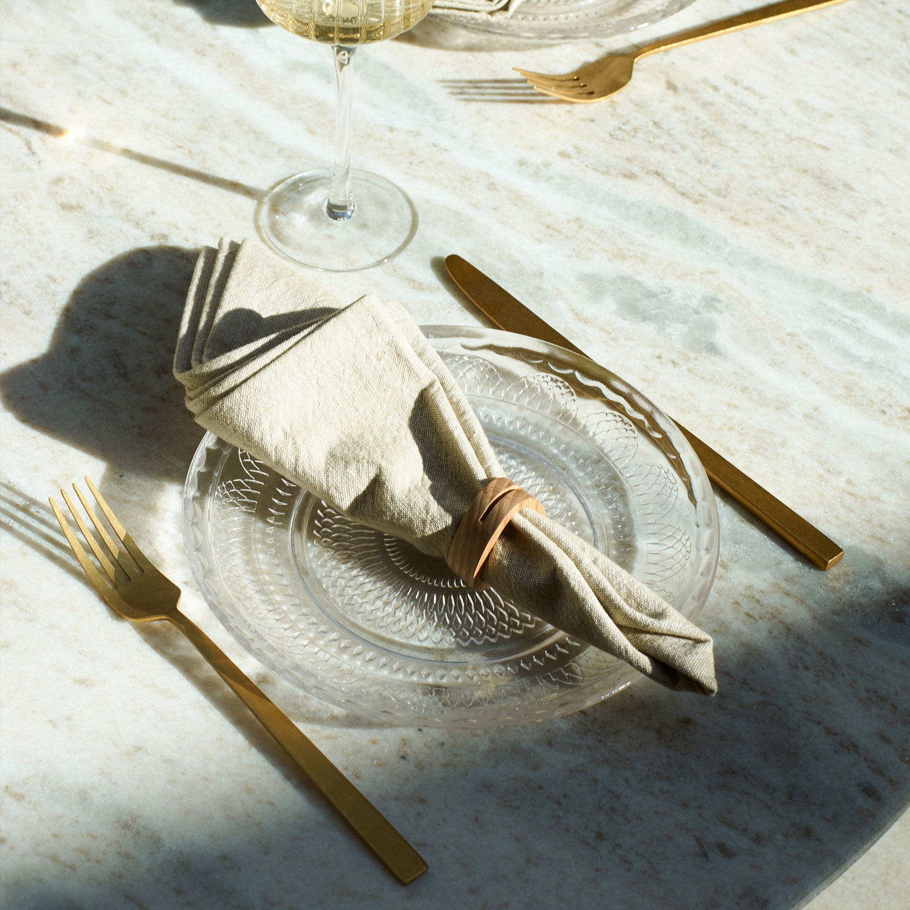 Oak servietring - sæt 4 stk