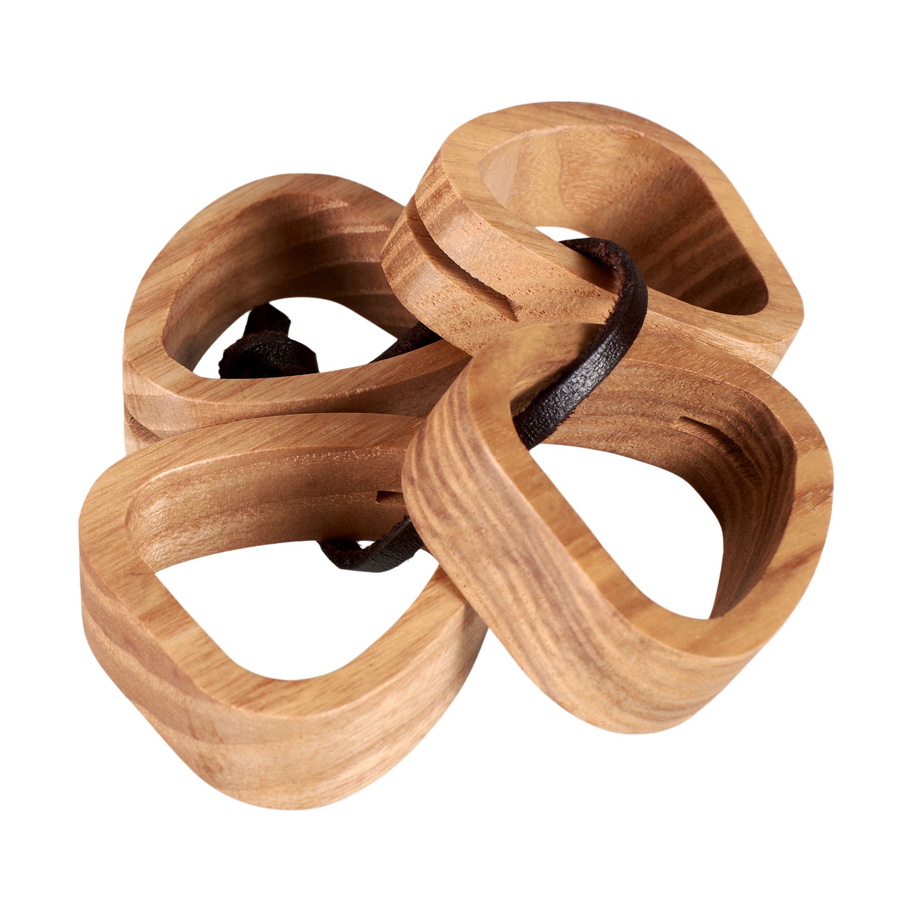 Oak servietring - sæt 4 stk