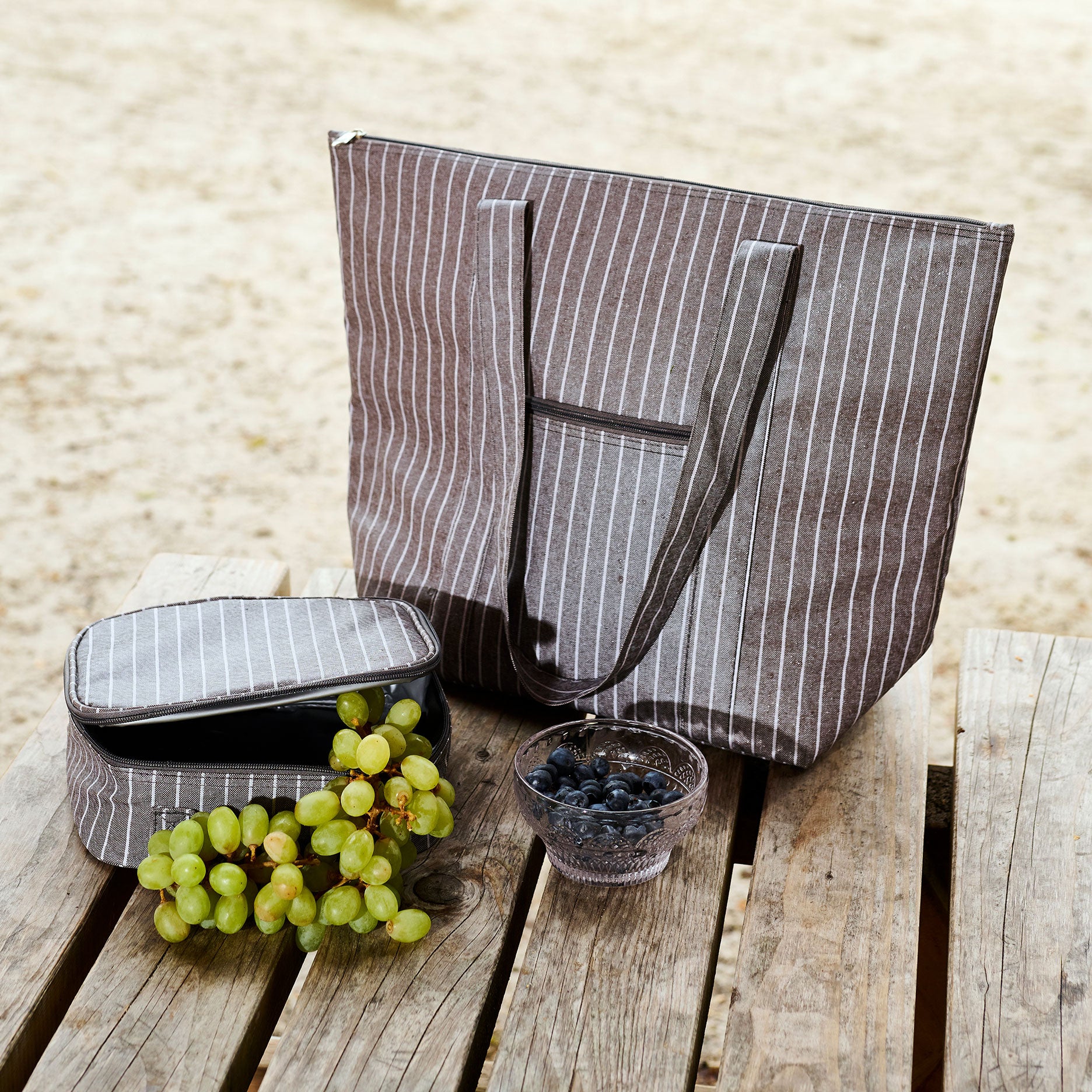 Stripe picnic køletaske