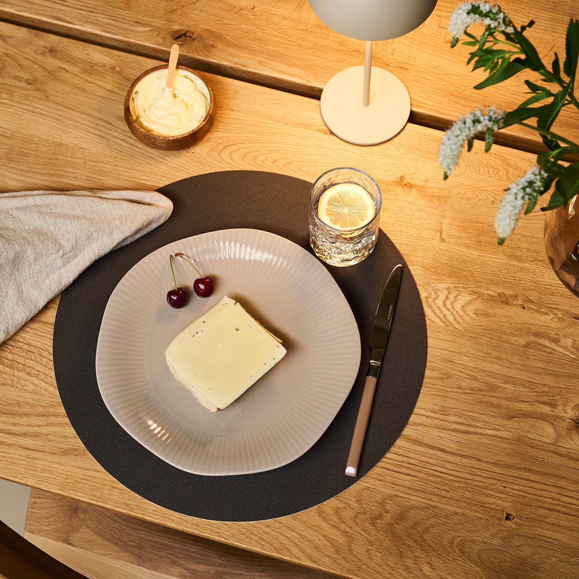 Oxford Vendbar dækkeserviet Ø38 cm