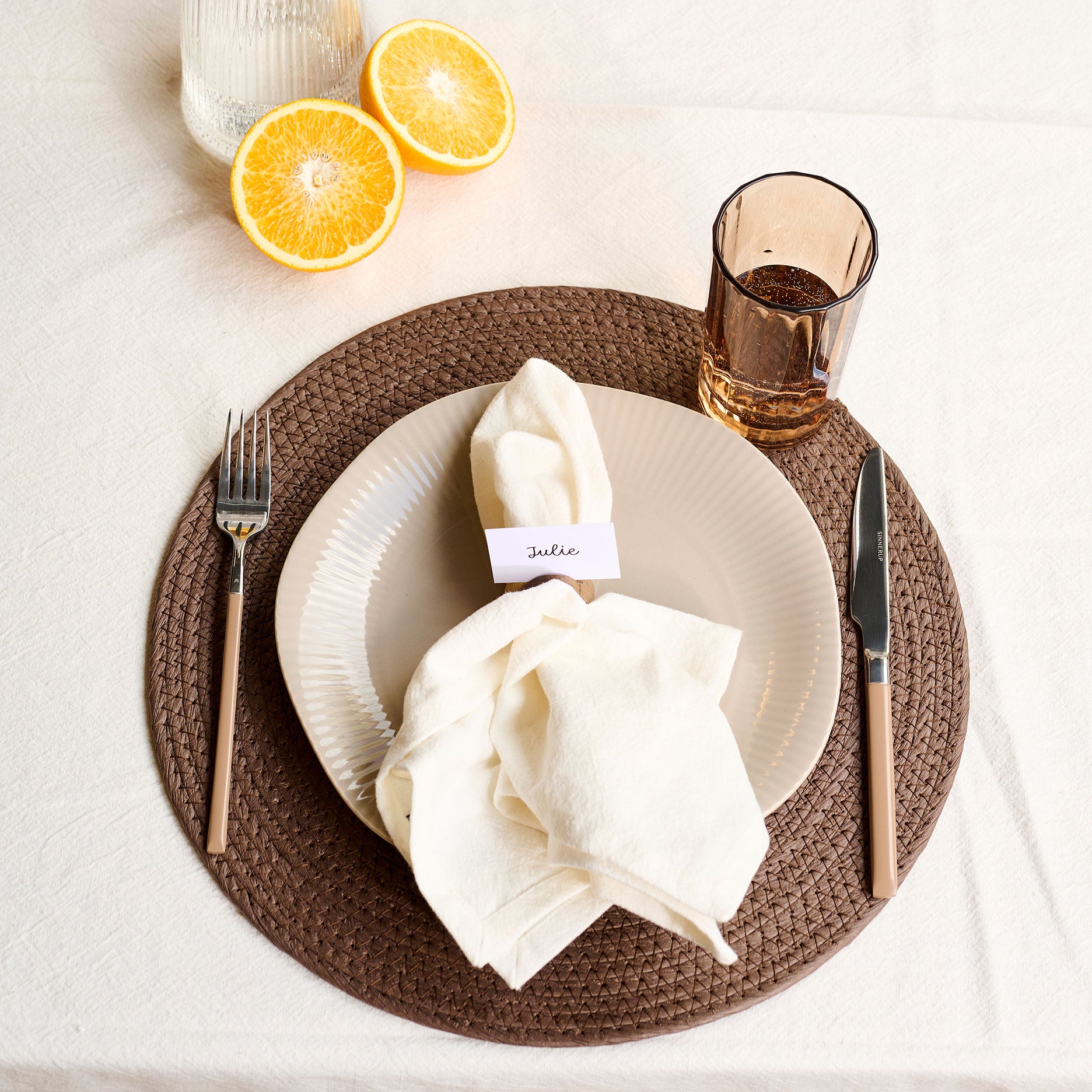 Raffia dækkeserviet