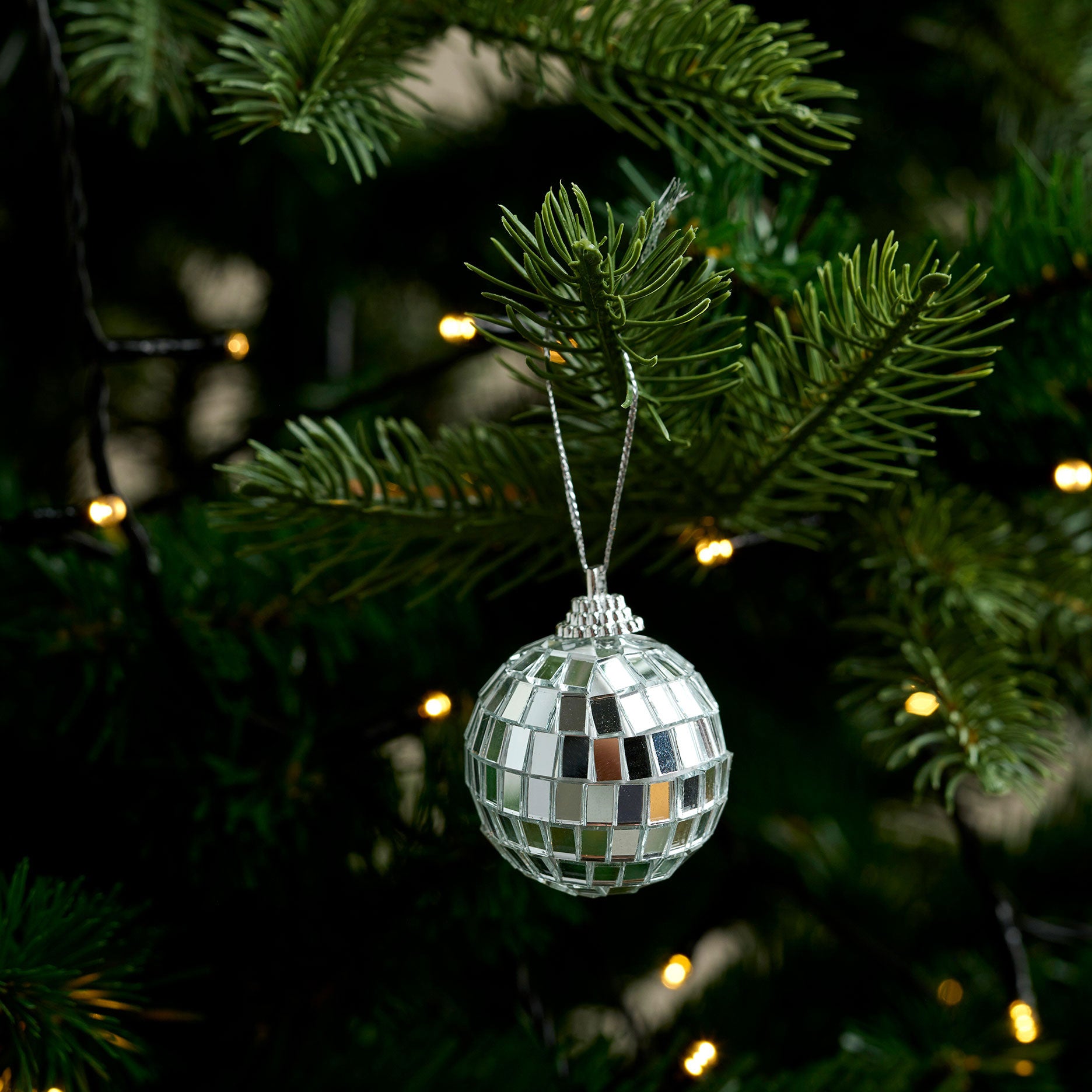 Disco dekorationskugle lille 6 stk.