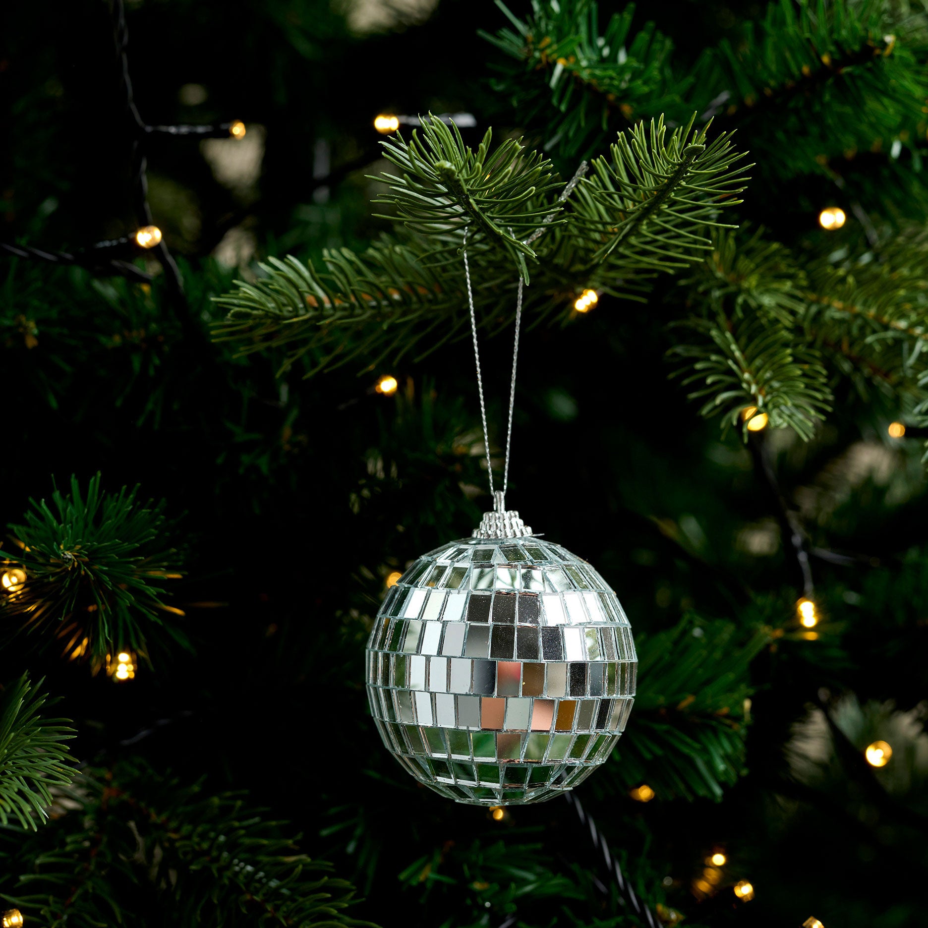 Disco dekorationskugle stor  6 stk.