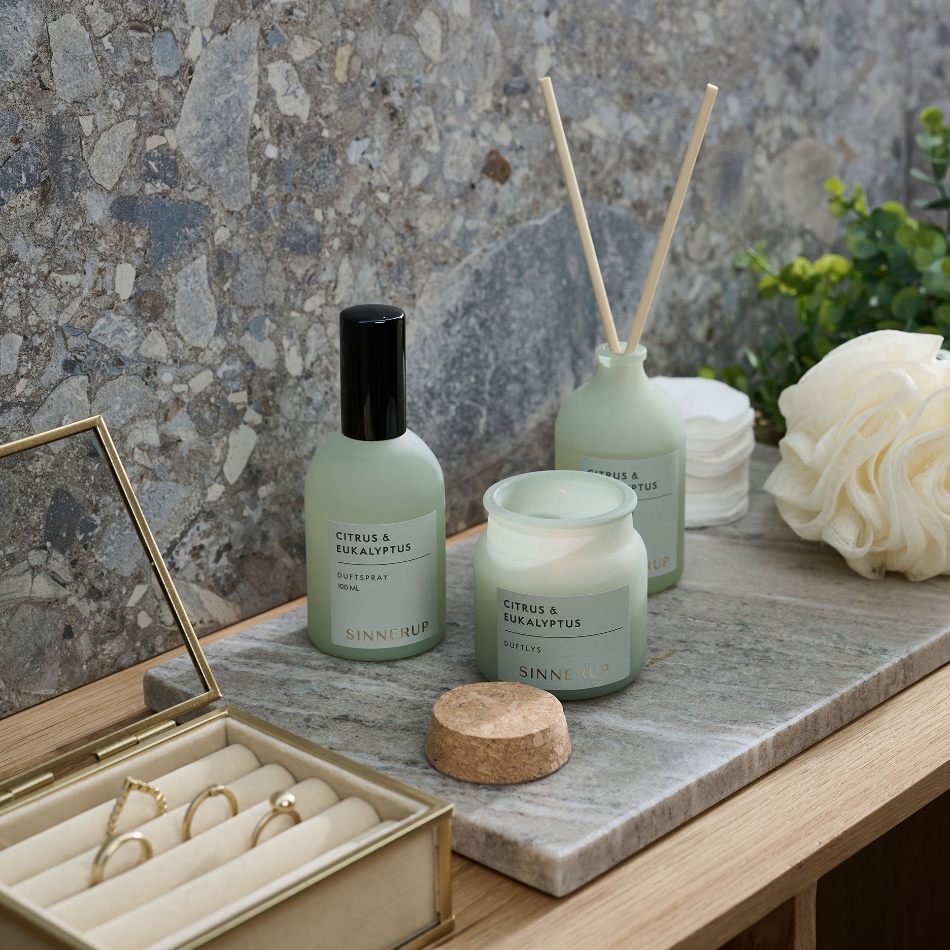 Duftsæt grøn mist eukalyptus/citrus