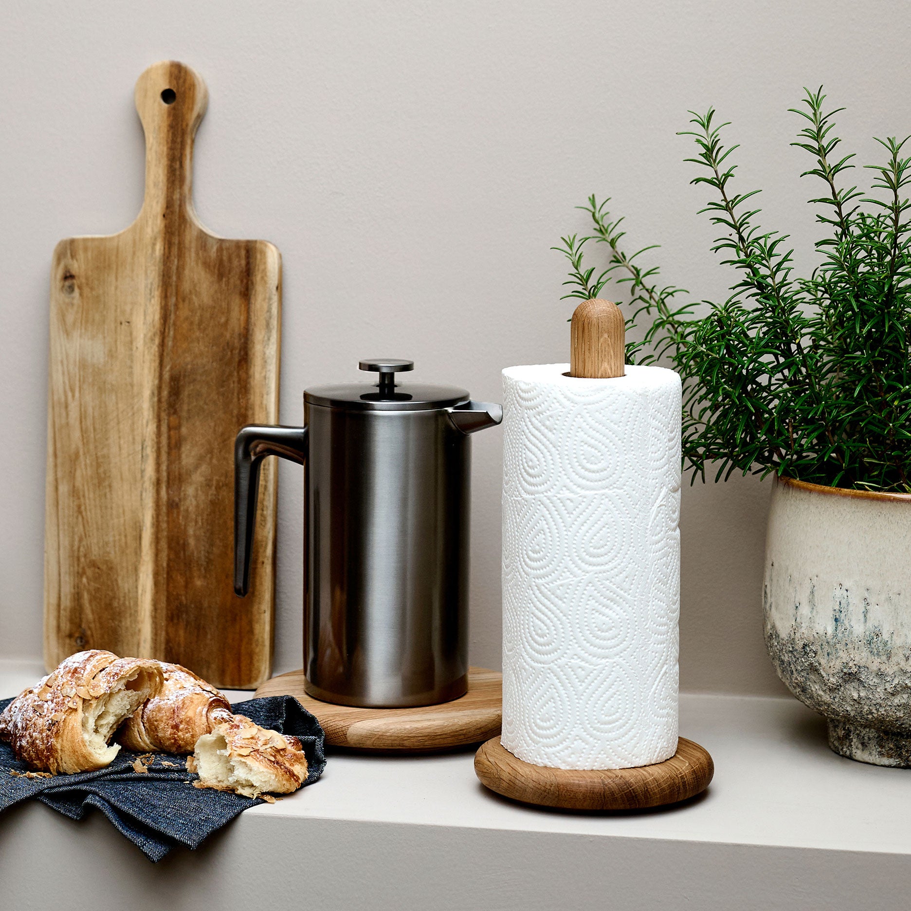 Wood Oak Køkkenrulleholder