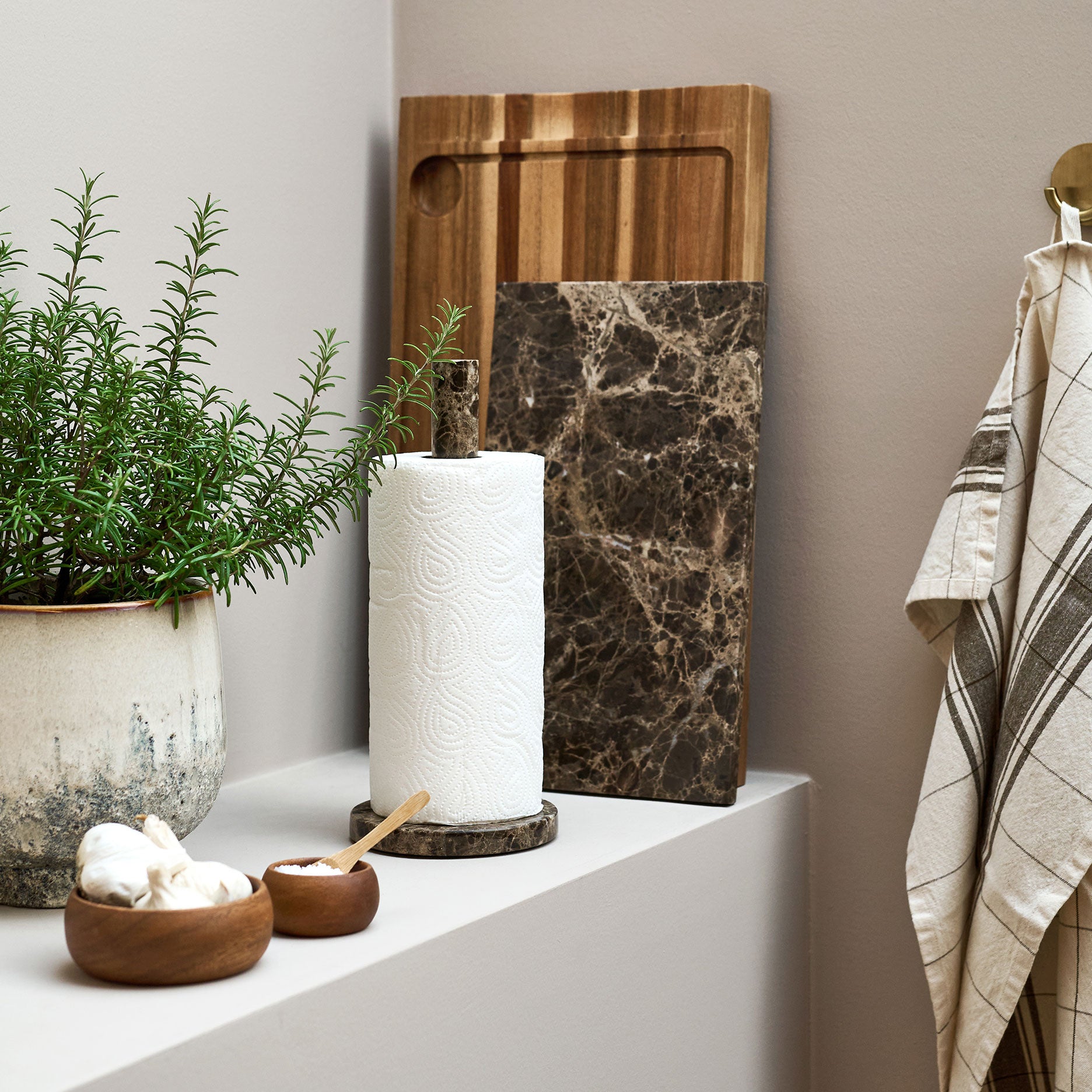 Marble II køkkenrulleholder