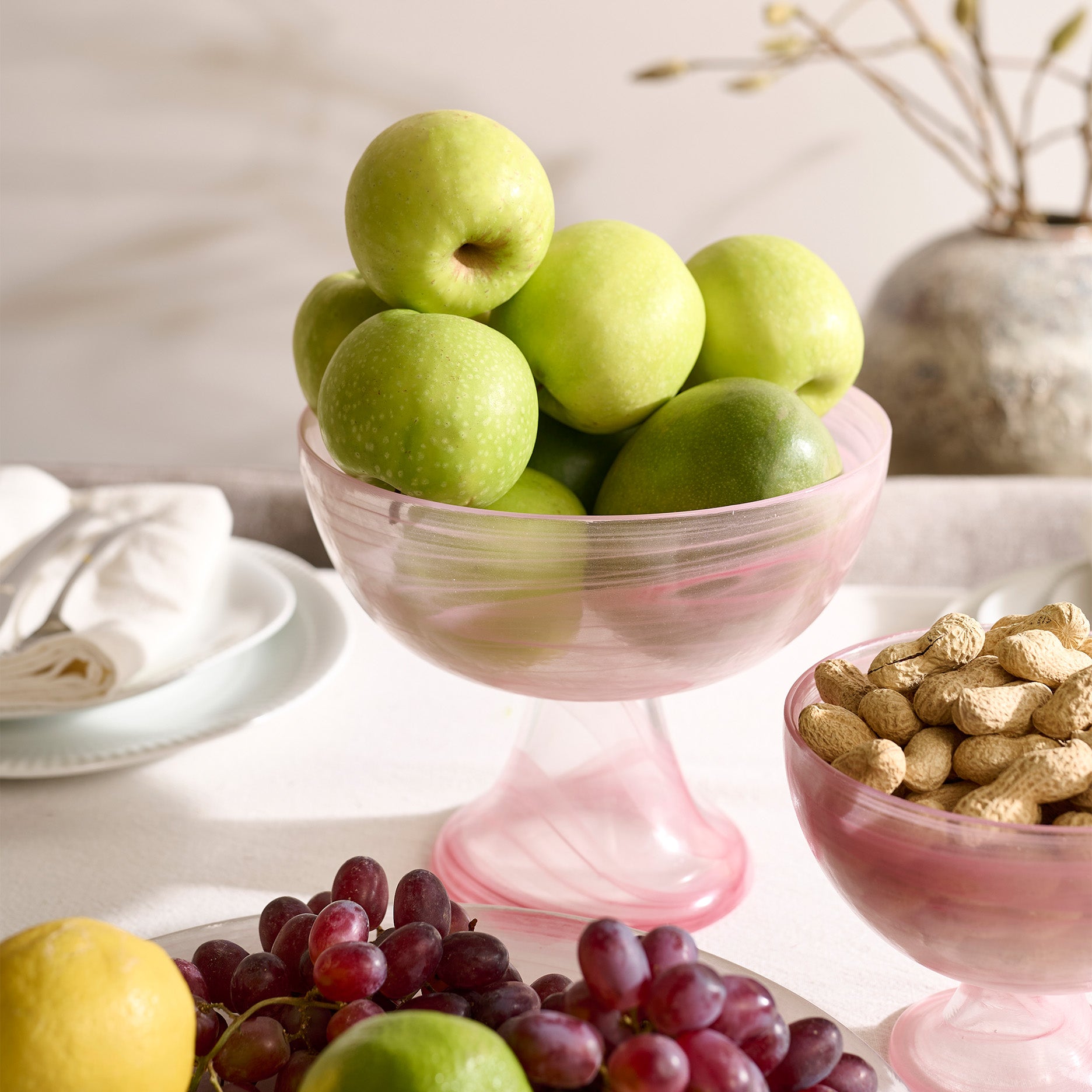 Cotton Candy skål på fod Ø20 cm