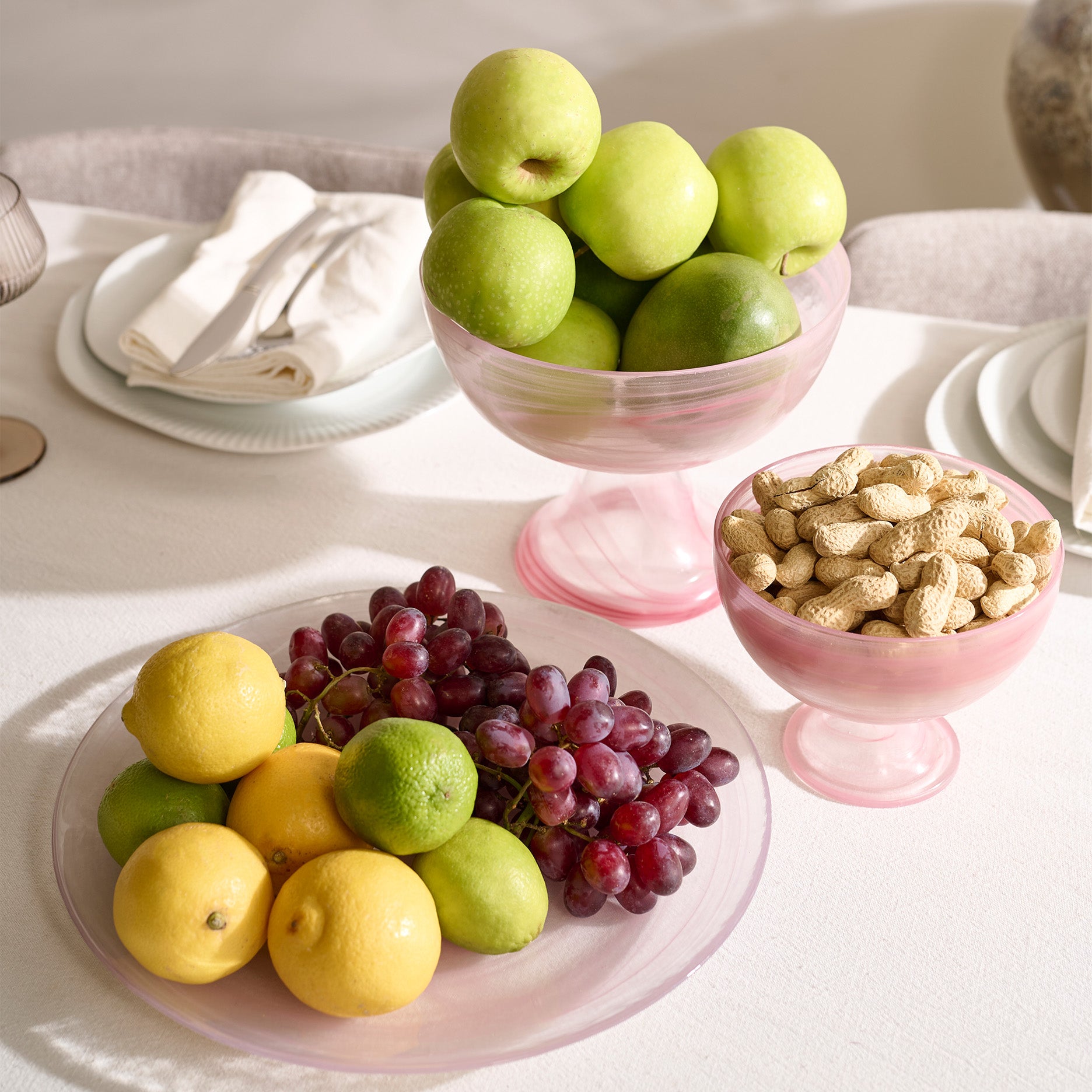 Cotton Candy skål på fod Ø13 cm