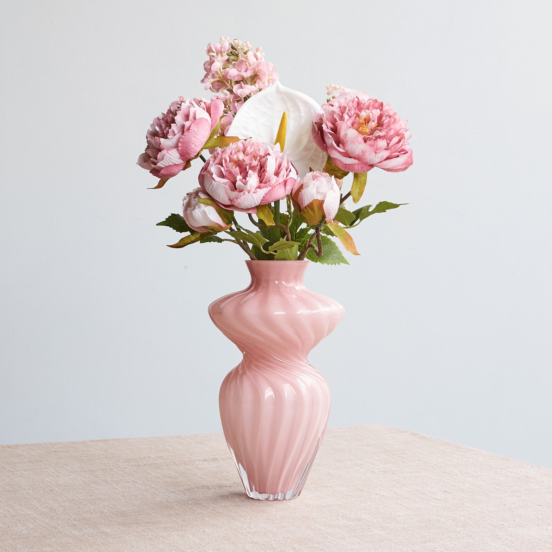 Kunstig flamingoblomst (anthurium)