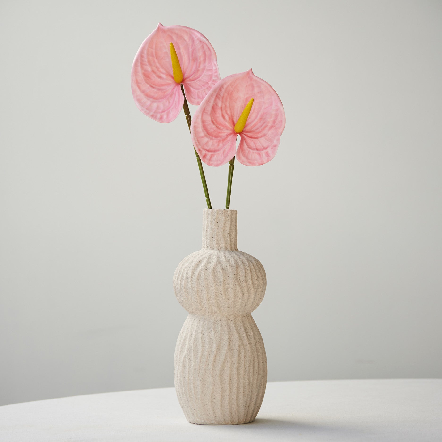 Kunstig flamingoblomst (anthurium)