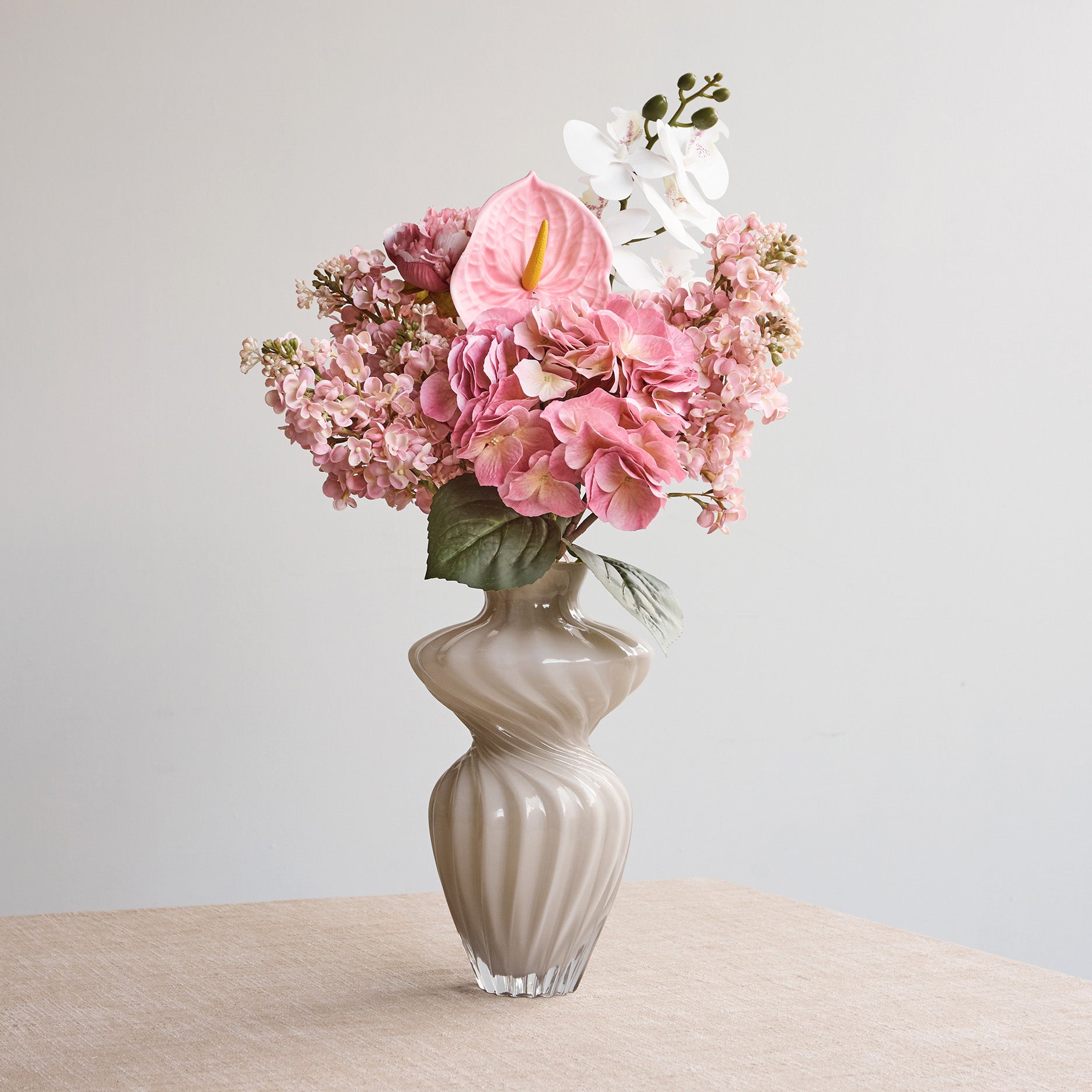 Kunstig flamingoblomst (anthurium)