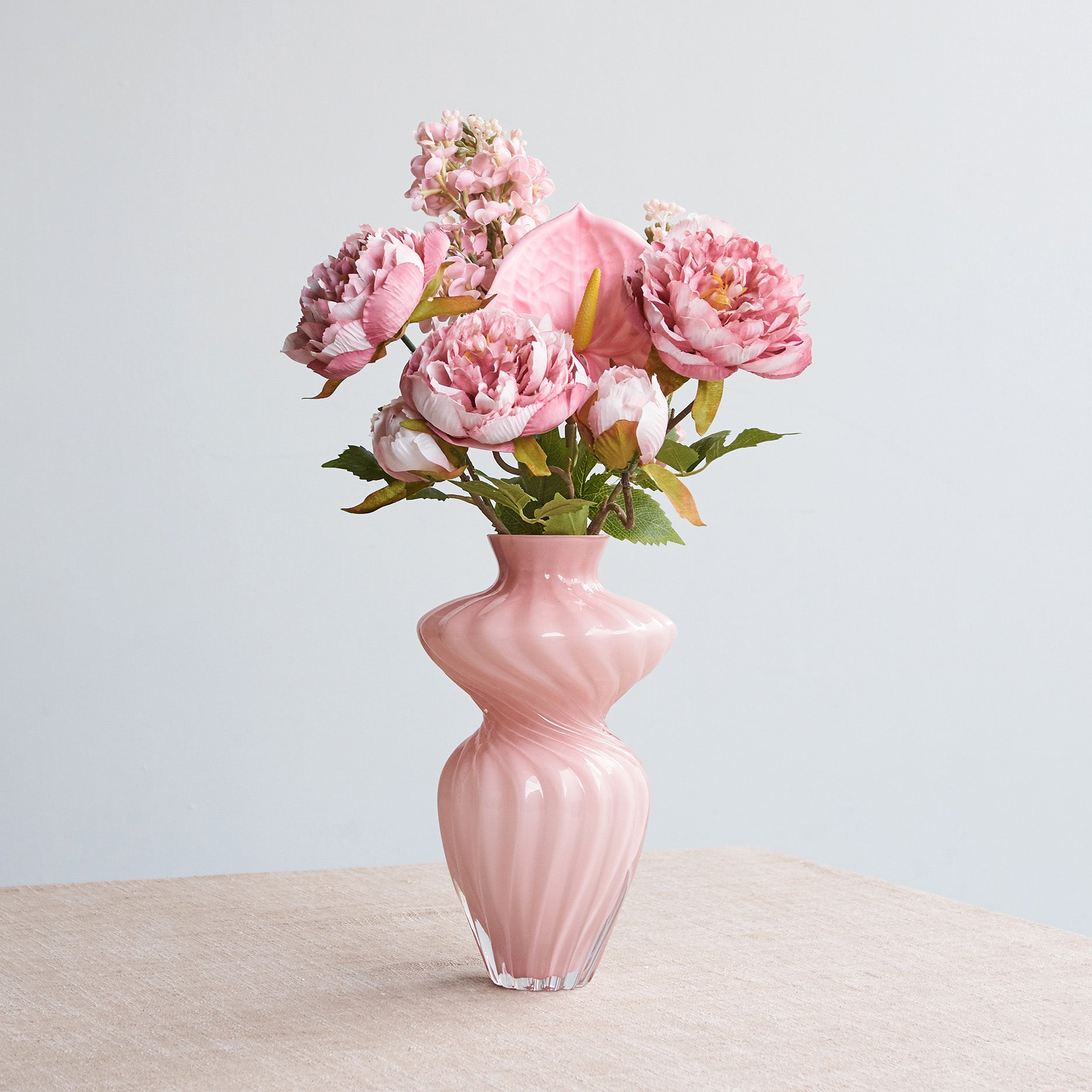 Kunstig flamingoblomst (anthurium)