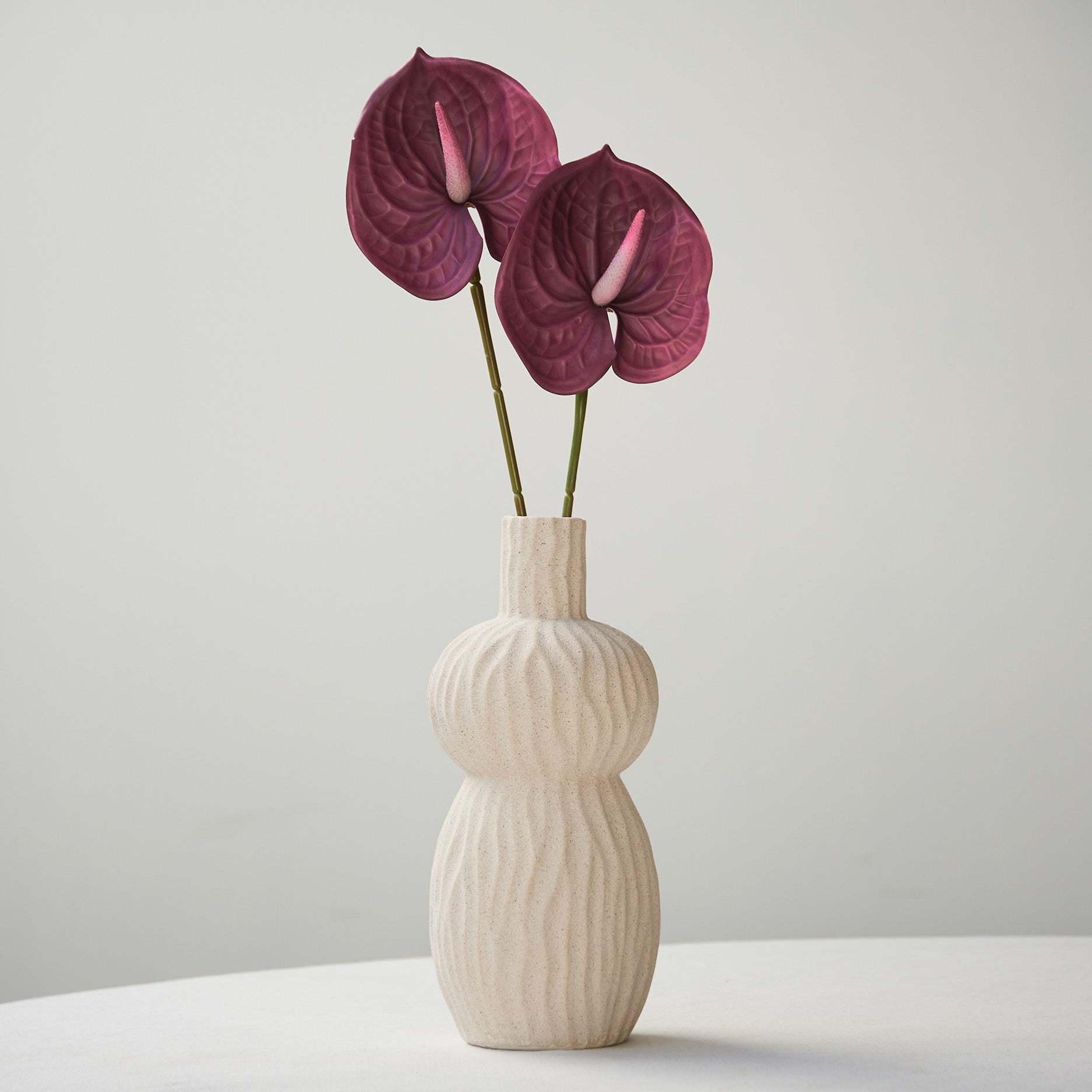 Kunstig flamingoblomst (anthurium)