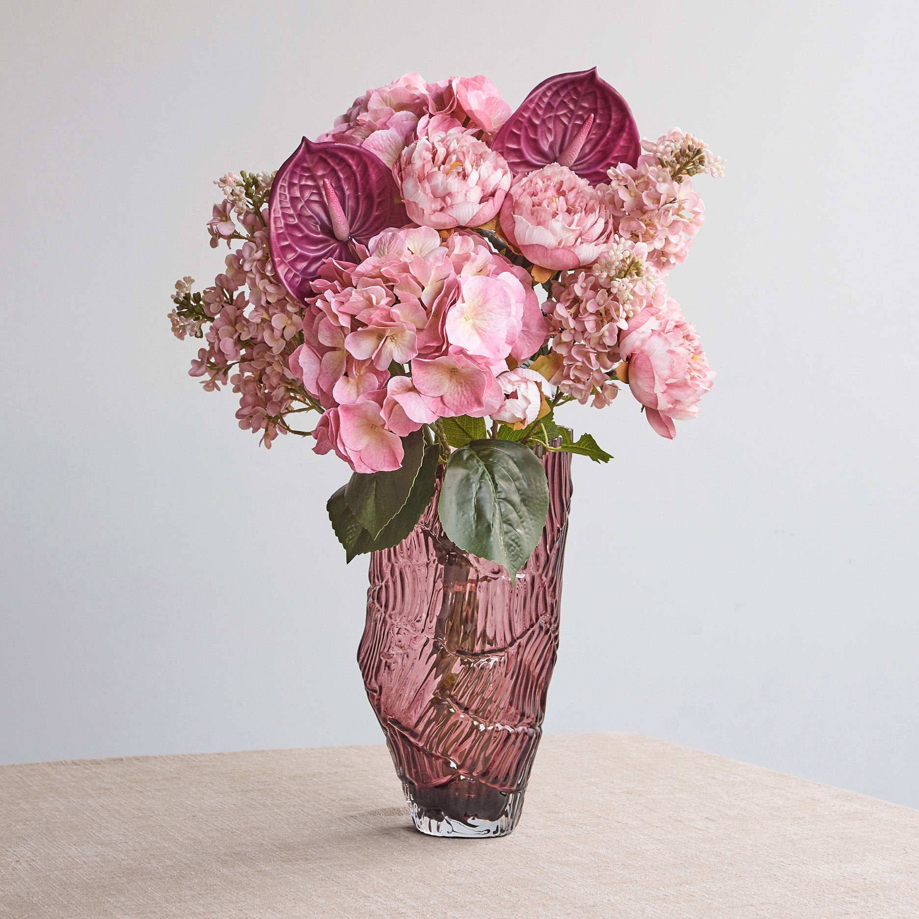 Kunstig flamingoblomst (anthurium)