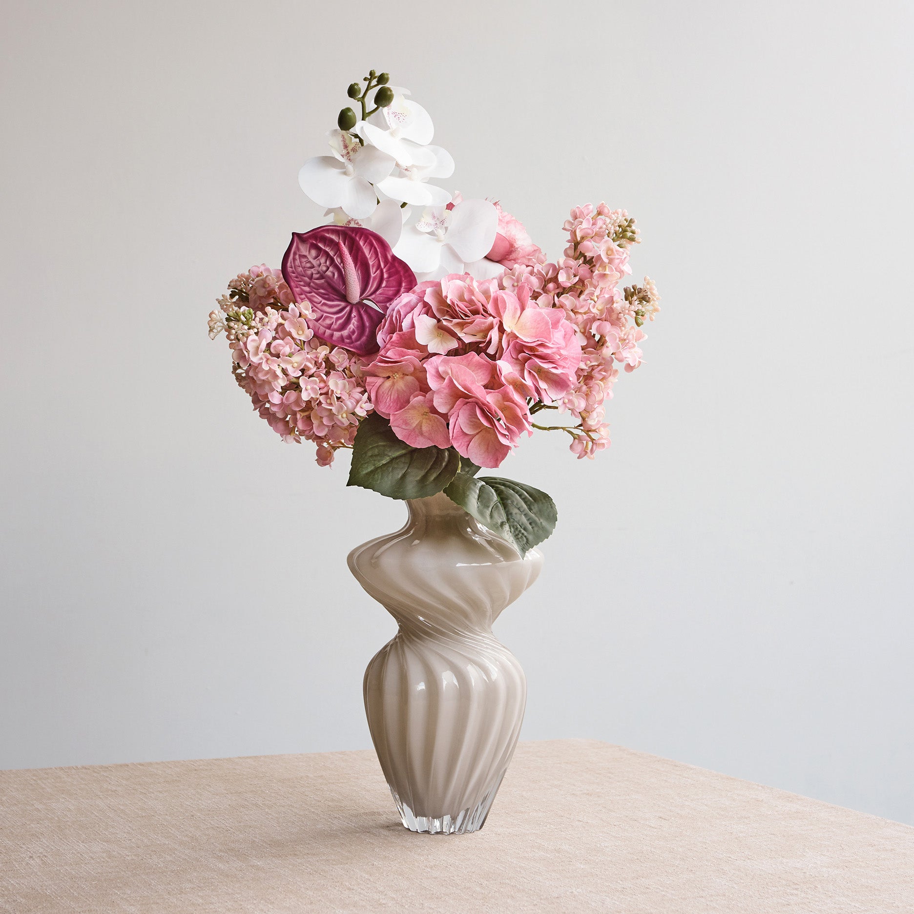 Kunstig flamingoblomst (anthurium)