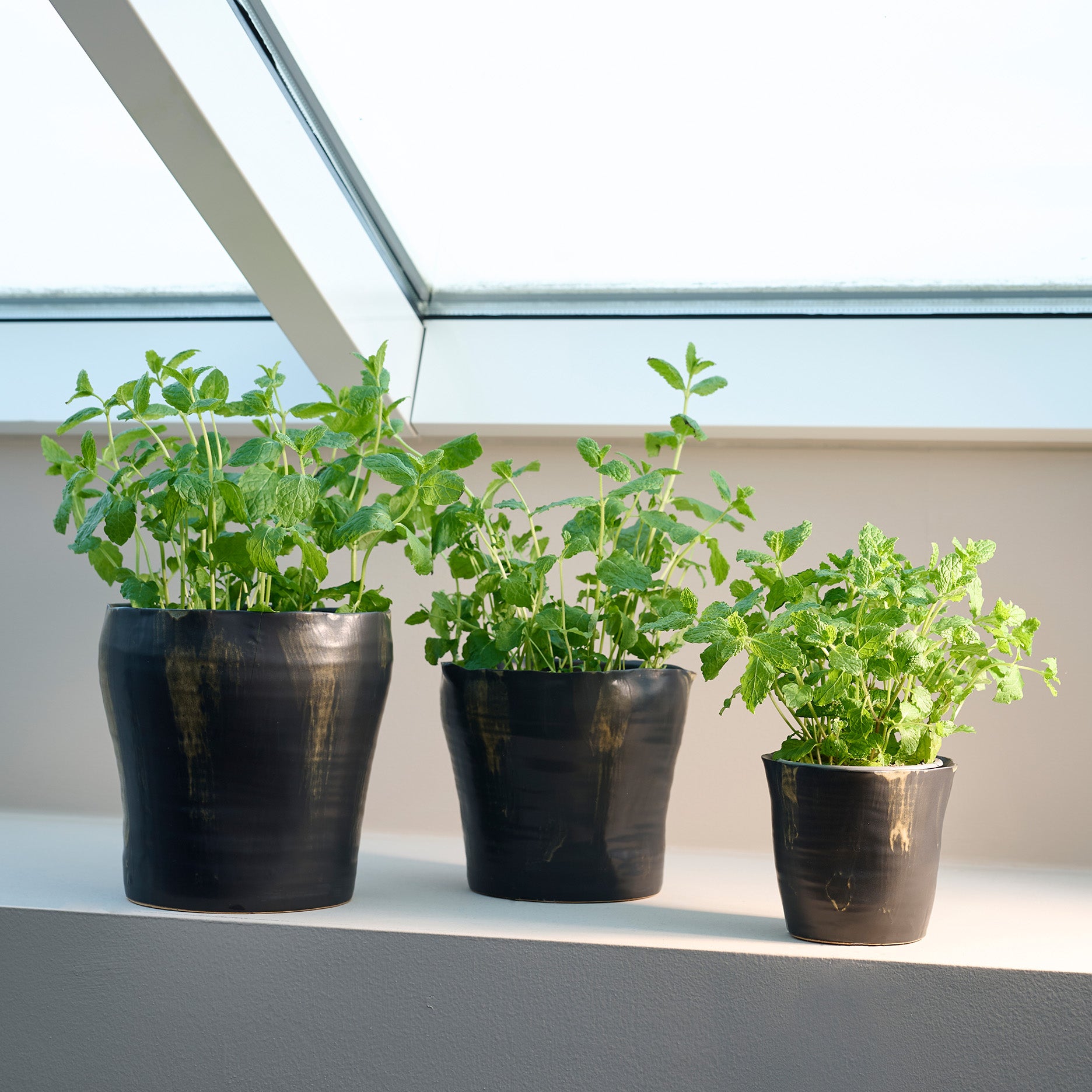 Sculpted urtepotte Ø17 cm