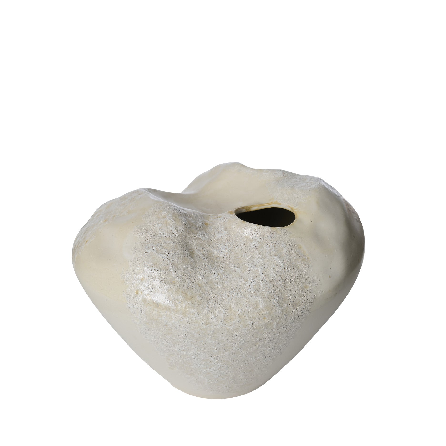 Sculpted bred vase Ø27 cm